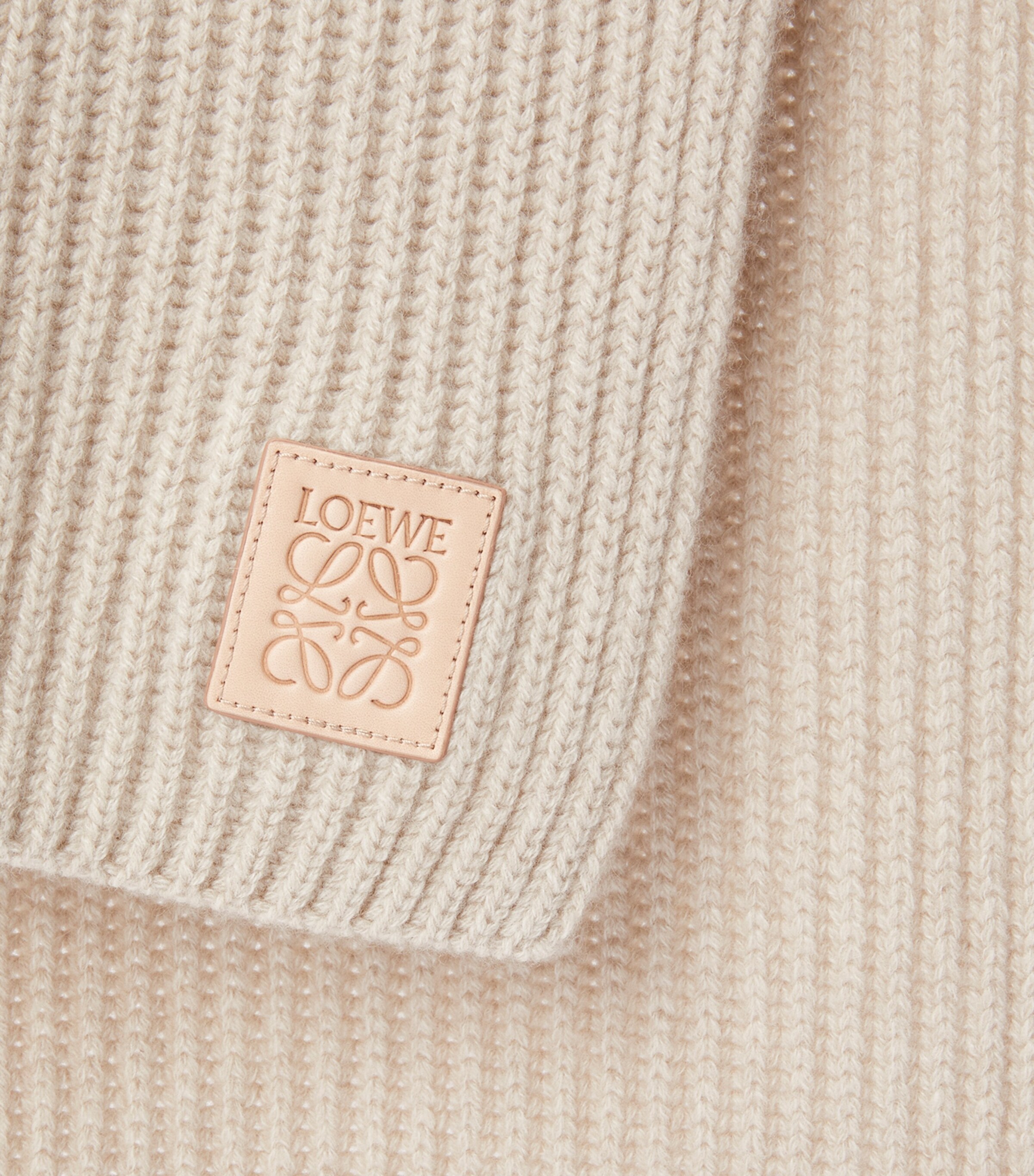 Cashmere Scarf LIGHT BEIGE Image 3