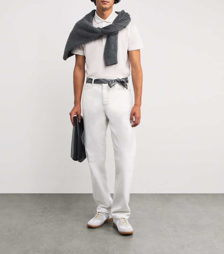 Cotton Jersey Polo Shirt 2W.4 CARTA ZUCCHERO Image 2