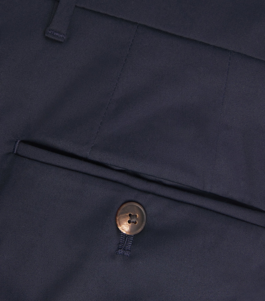 Cotton Stretch Slim-Fit Chinos 01BLUE NAVY Image 5