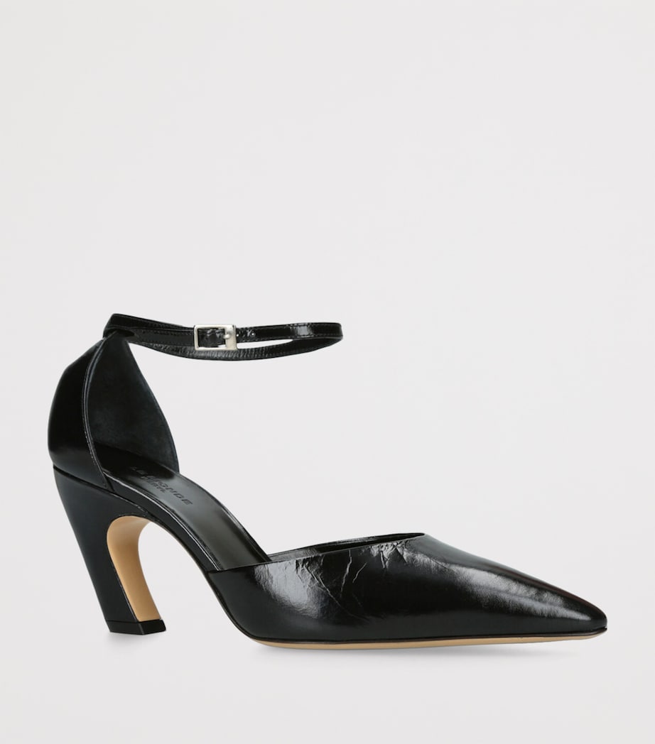 Leather Victoria Pumps 80 BLACK Image 3