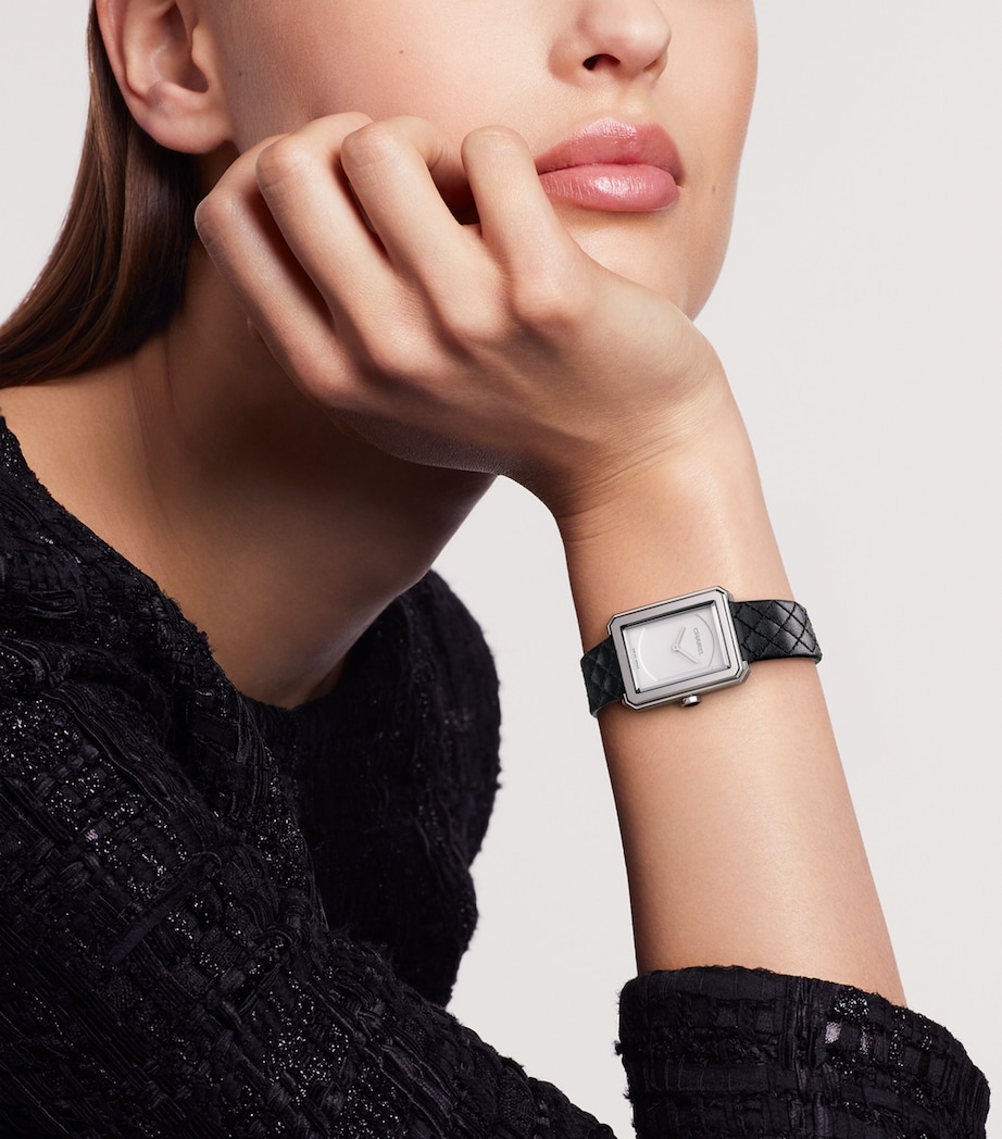 Small Steel BOY·FRIEND Watch 21.5mm BLACK Image 2