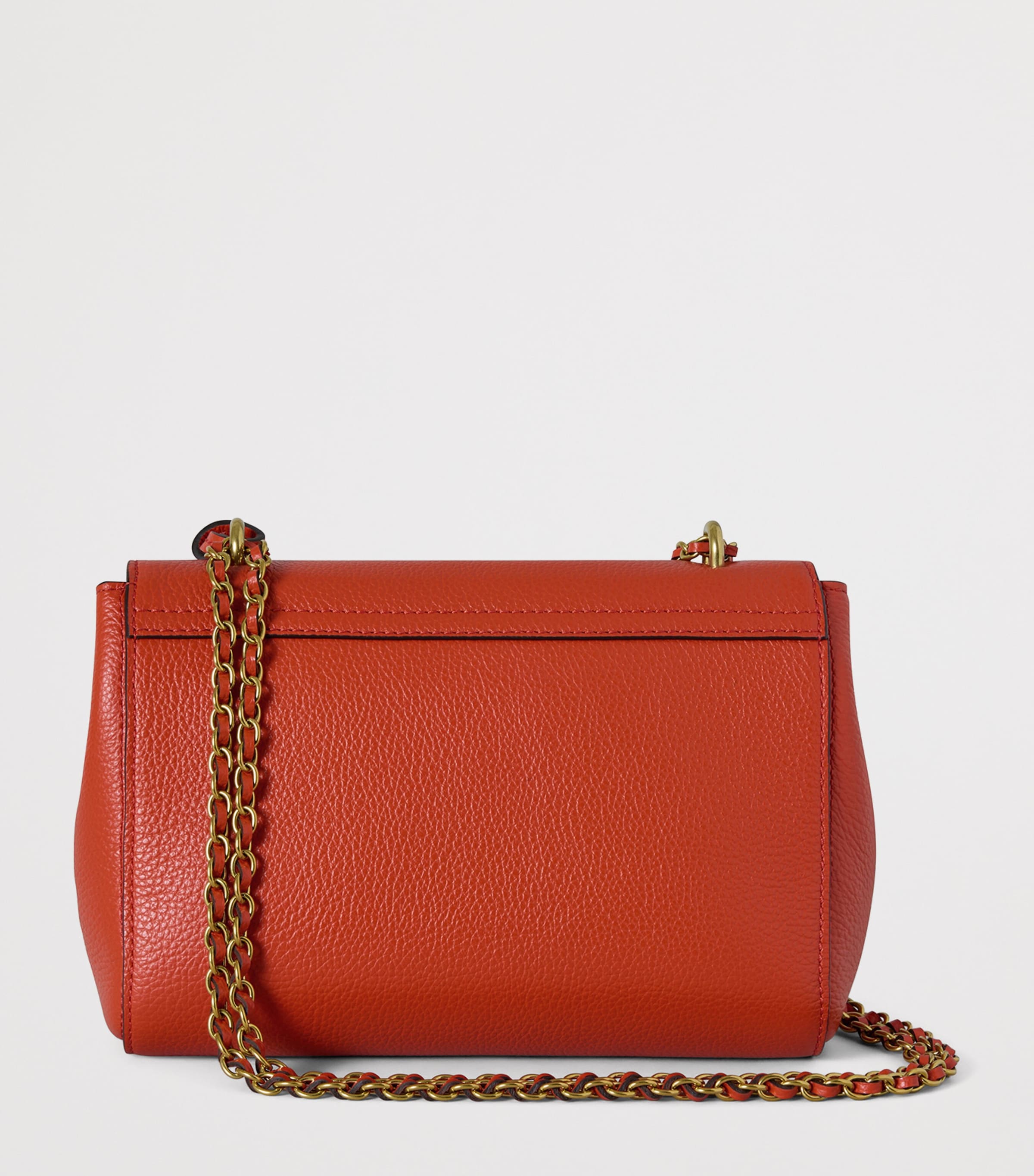 Mulberry Orange Leather Lily Shoulder Bag | Harrods US