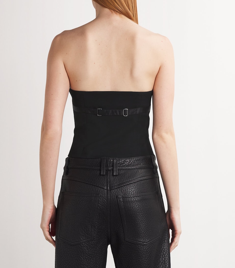 Wool Deconstructed Vest 001BLACK Image 4