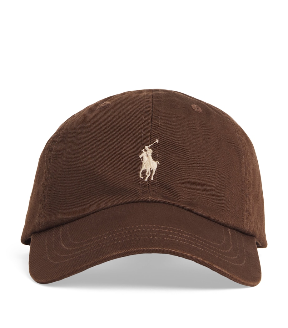 Polo Ralph Lauren Cotton Polo Pony Baseball Cap Brown Image 1