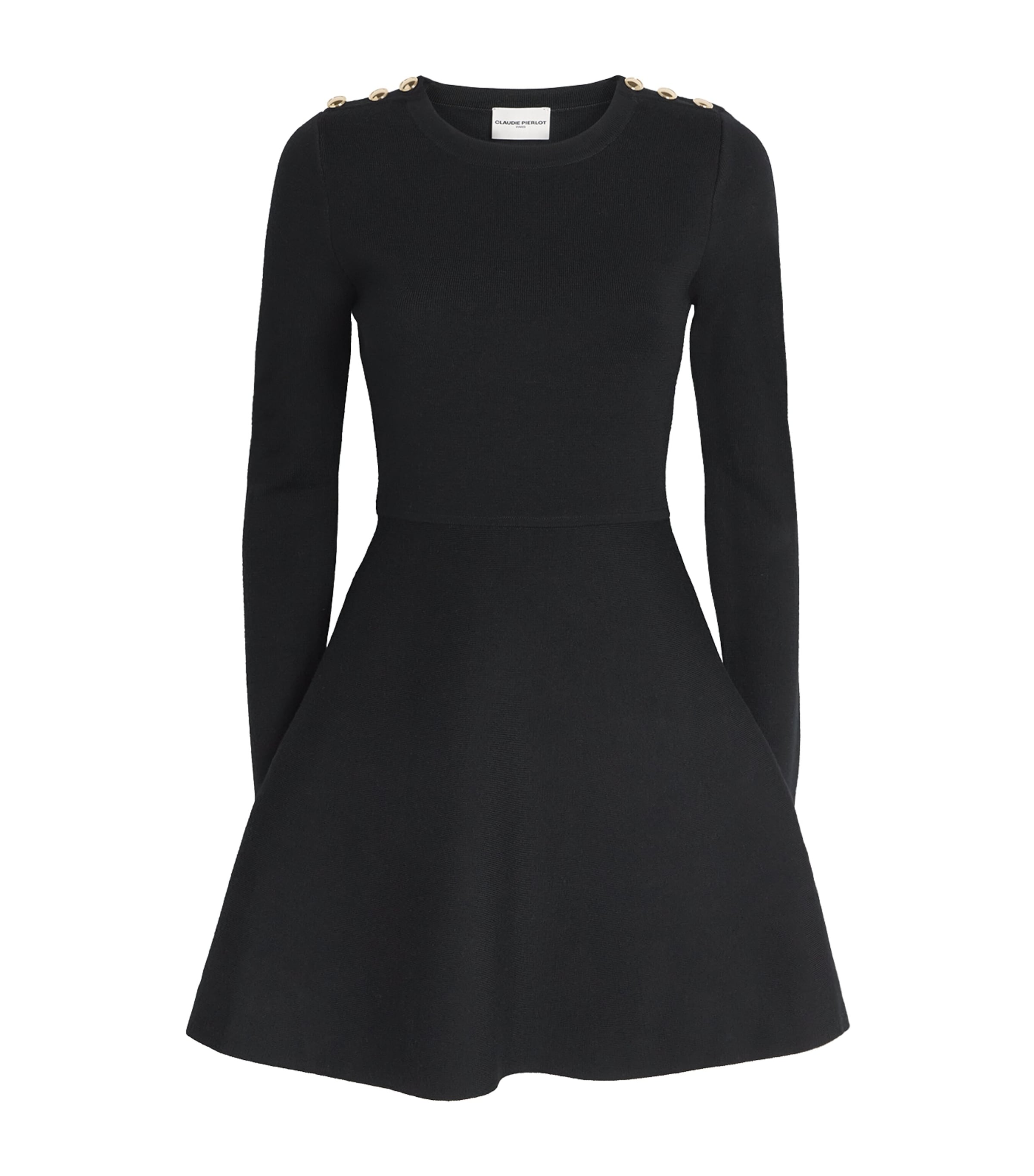 Claudie Pierlot Knitted Mini Dress In Blue