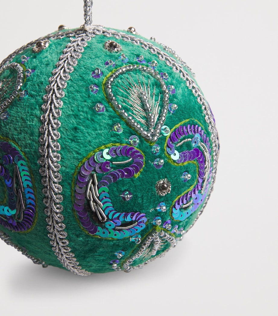 Sequin-Detail Bauble GREEN Image 2