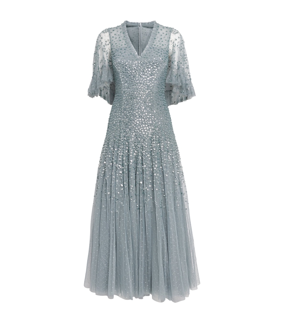 Sequinned Maxi Dress THISTLE BLUE Image 1