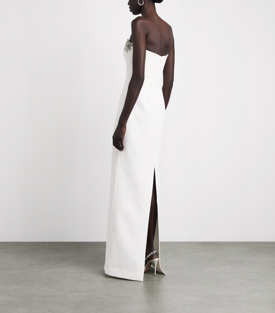 Rebecca Vallance Womens Strapless Melva Maxi Dress Ivory Image 4