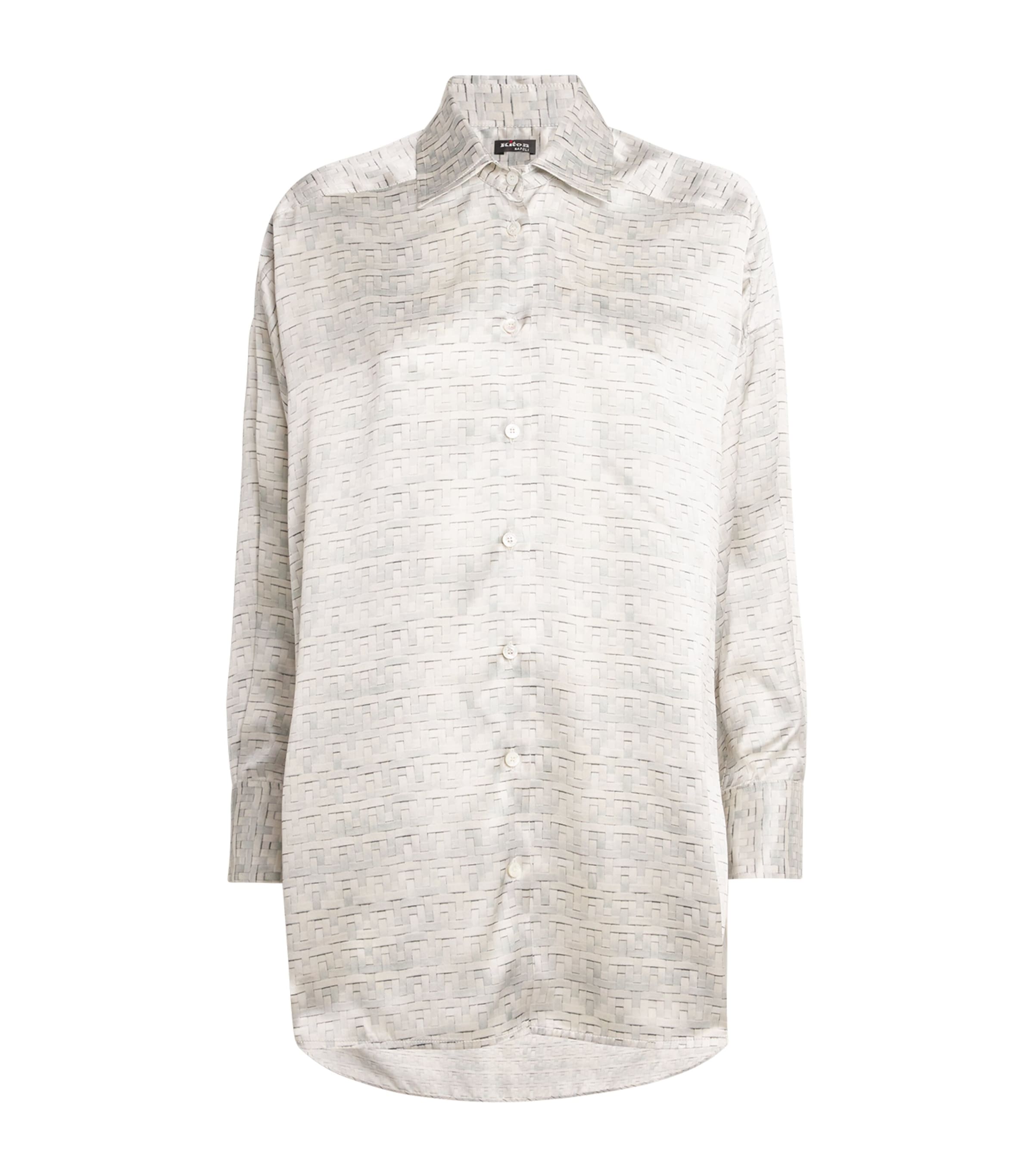 Silk Printed Shirt SKY BLUE Image 1