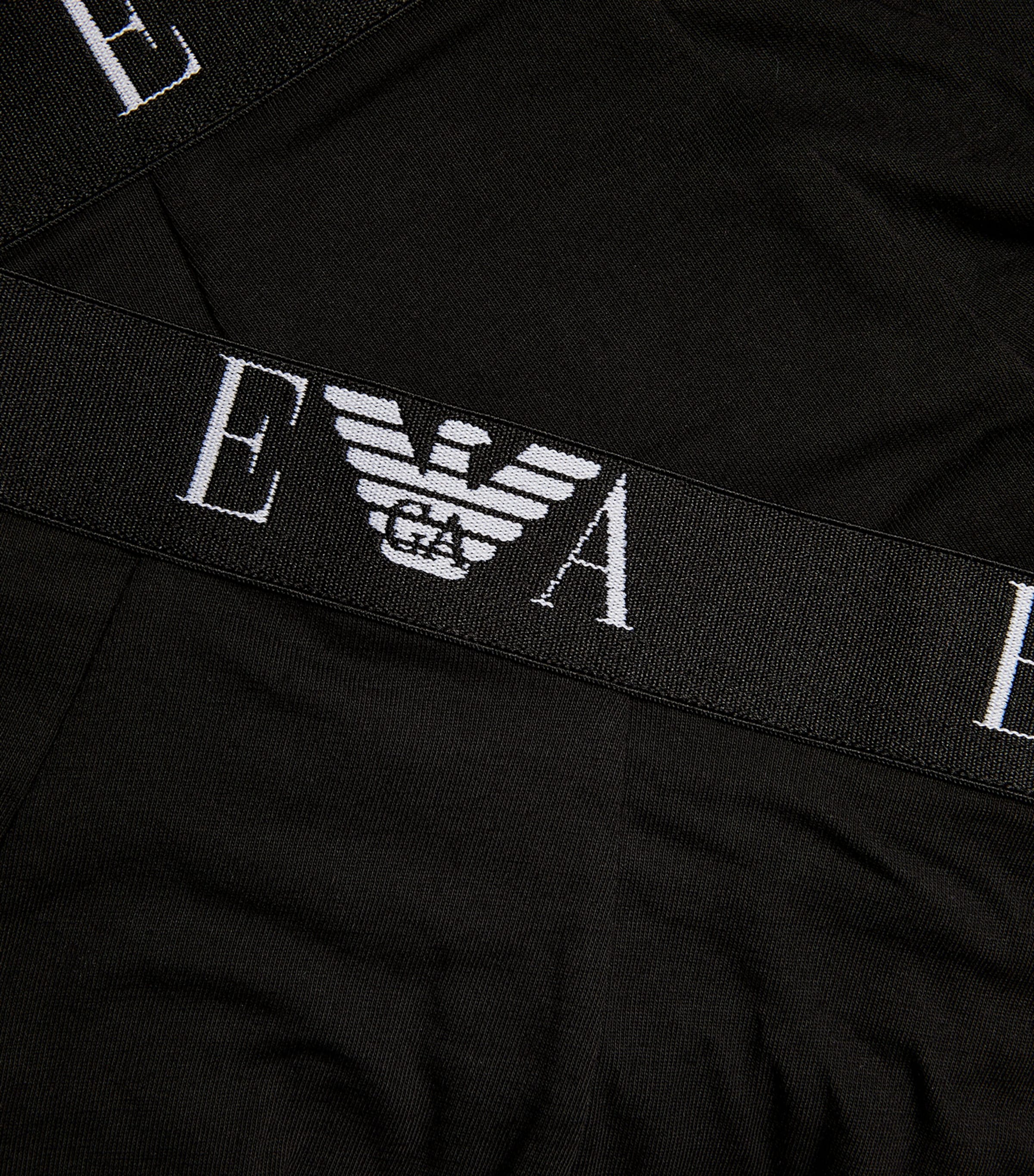 Stretch-Cotton Eagle Monogram Trunks (Pack of 3) 21320 BLK Image 5