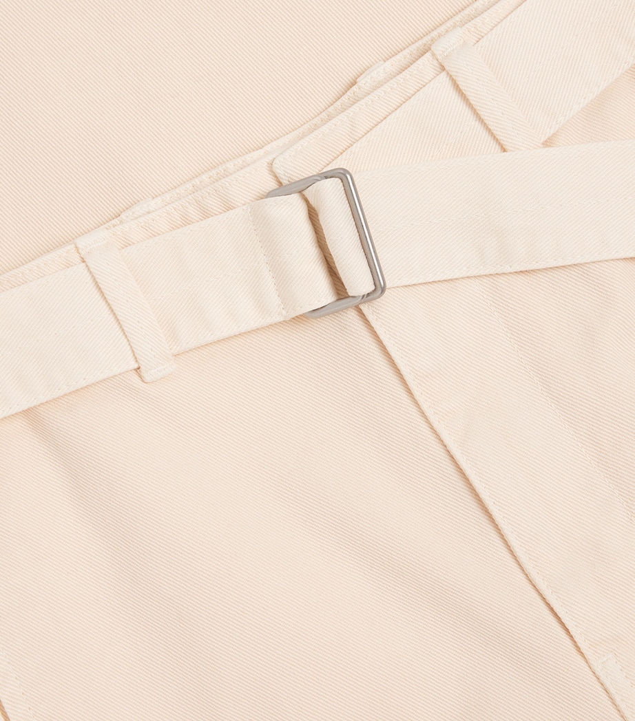 Belted Twisted Jeans WH004/SNOWY OFF WHTE Image 5