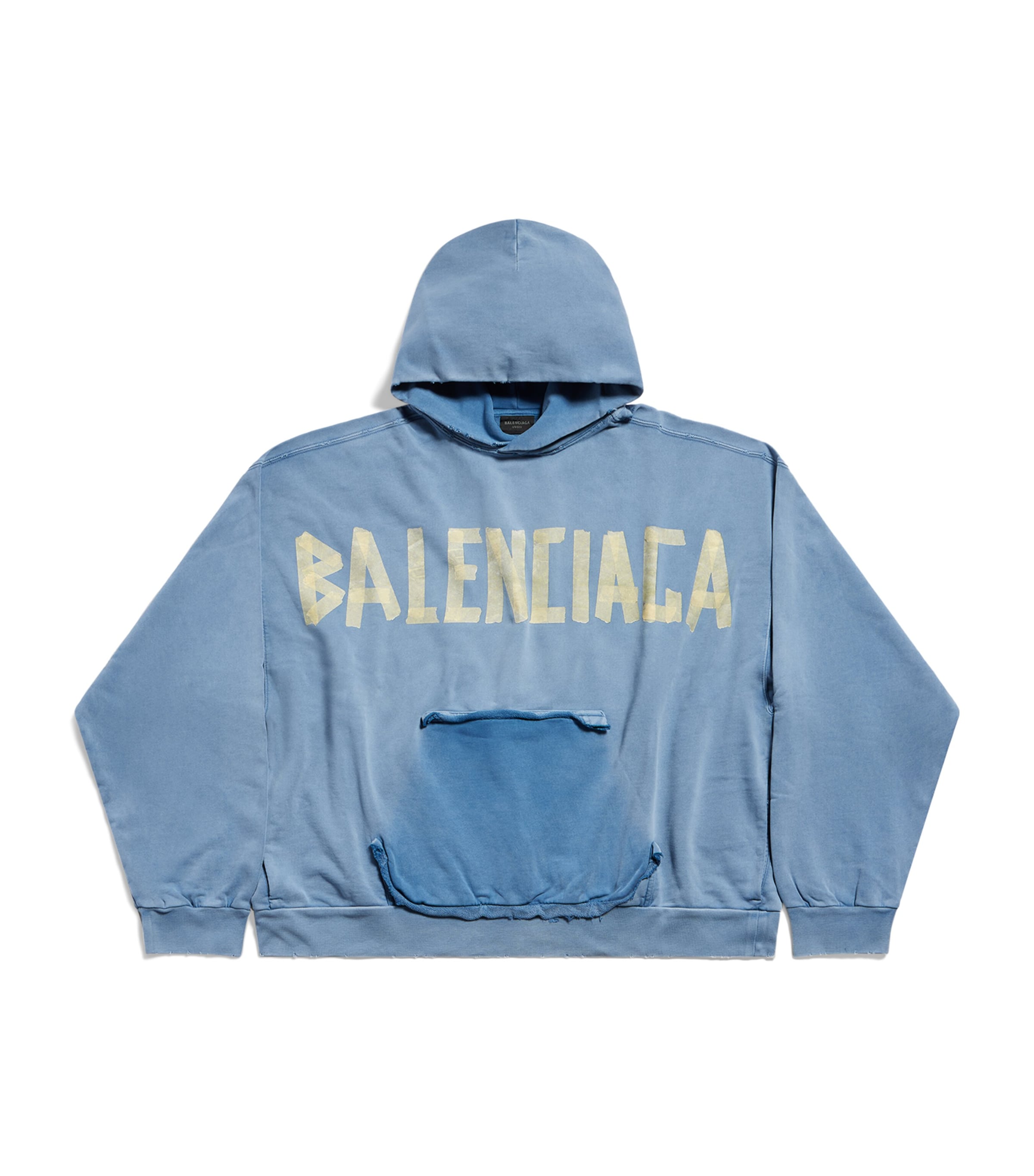 BALENCIAGA COTTON LOGO HOODIE 