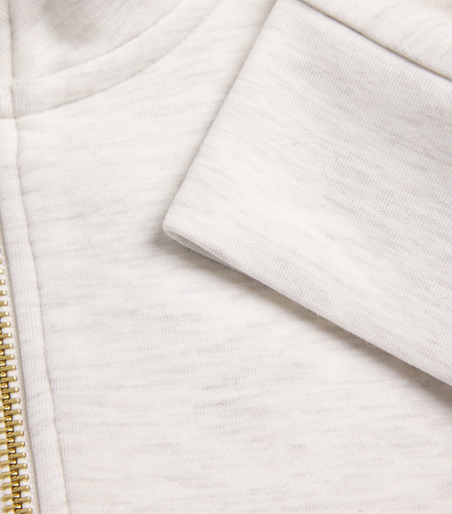 Varley Womens Half-Zip Ritchie Sweatshirt Ivory Marl Image 6
