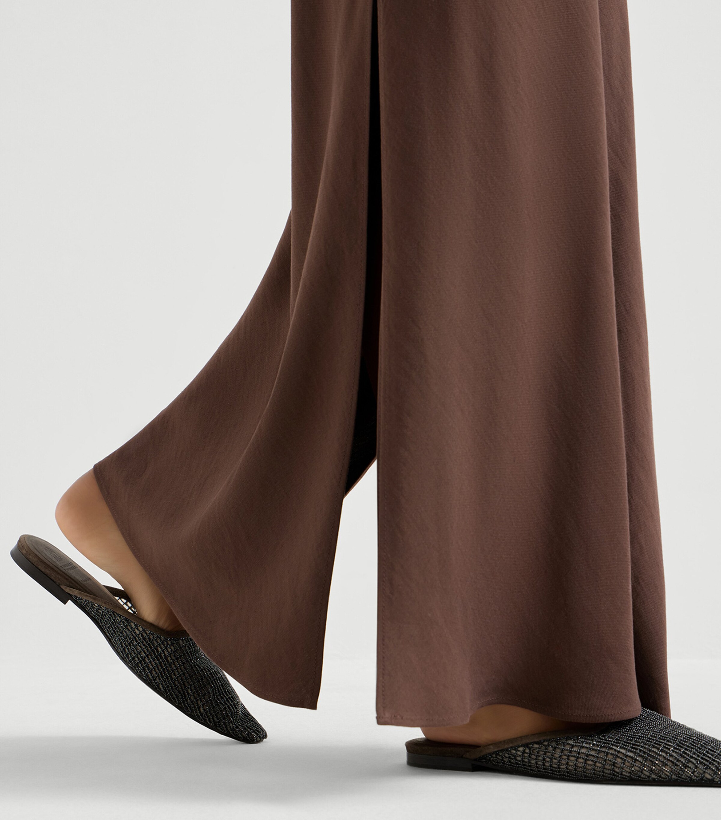 Brunello Cucinelli Womens Twill Maxi Skirt Image 6