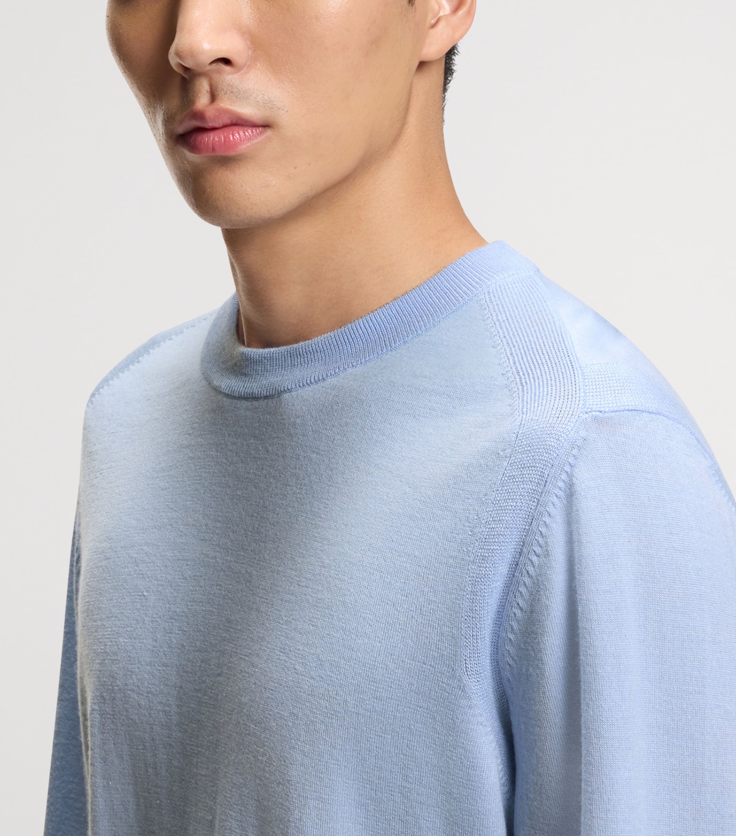 BOSS Mens Wool-Silk-Cashmere Sweater Image 5