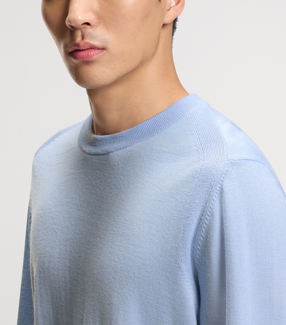 BOSS Mens Wool-Silk-Cashmere Sweater Image 5