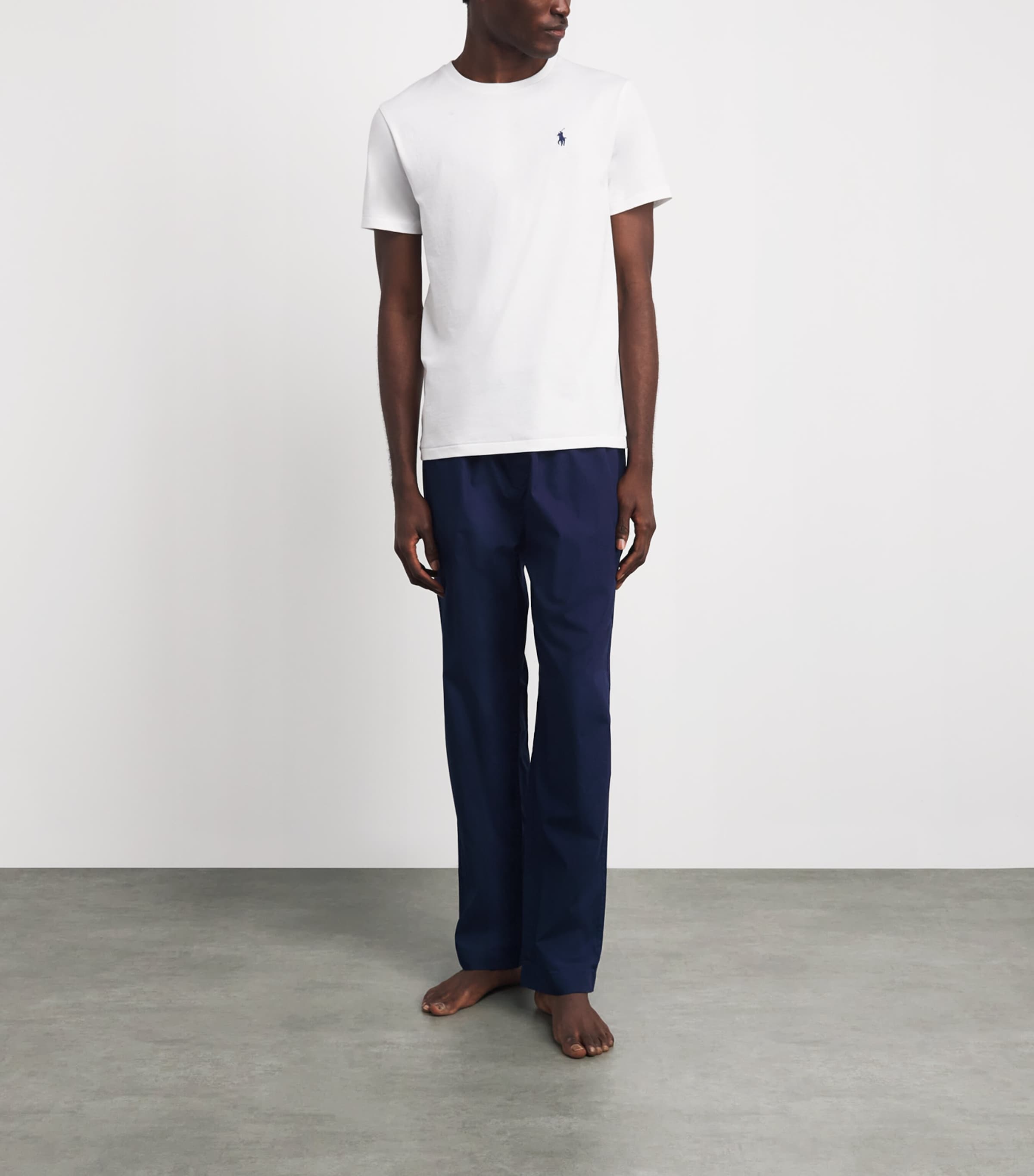 Polo Ralph Lauren Mens Cotton Polo Pony Pyjama Bottoms Navy Image 2