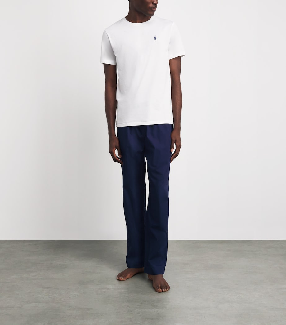 Polo Ralph Lauren Mens Cotton Polo Pony Pyjama Bottoms Navy Image 2