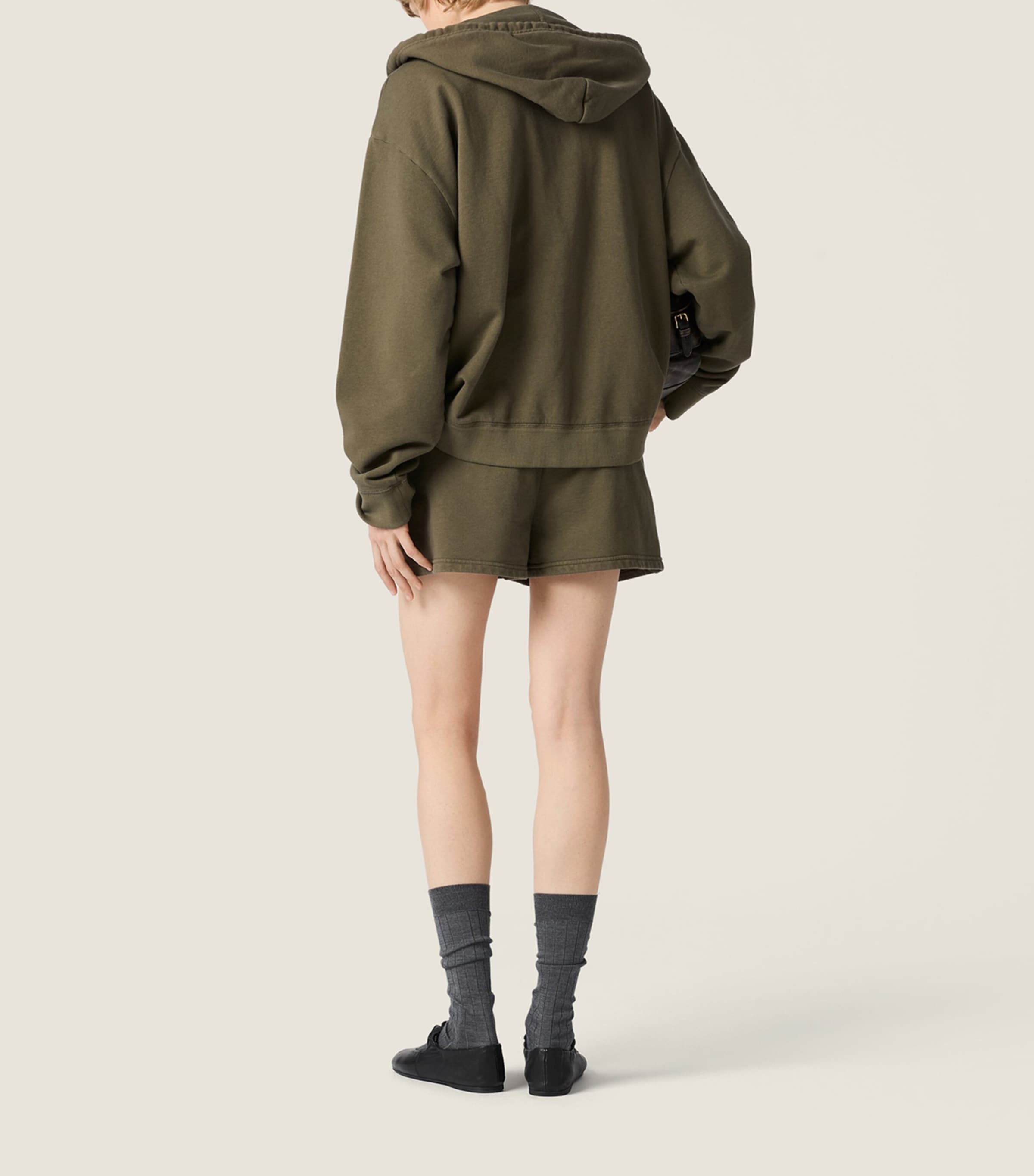 Miu Miu Womens Cotton Oversized Hoodie Image 3
