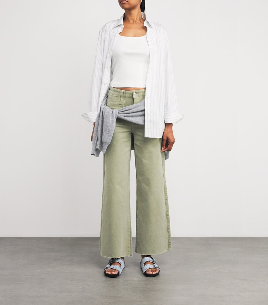 Anessa High-Rise Wide-Leg Jeans VINTAGE OAK MOSS Image 2