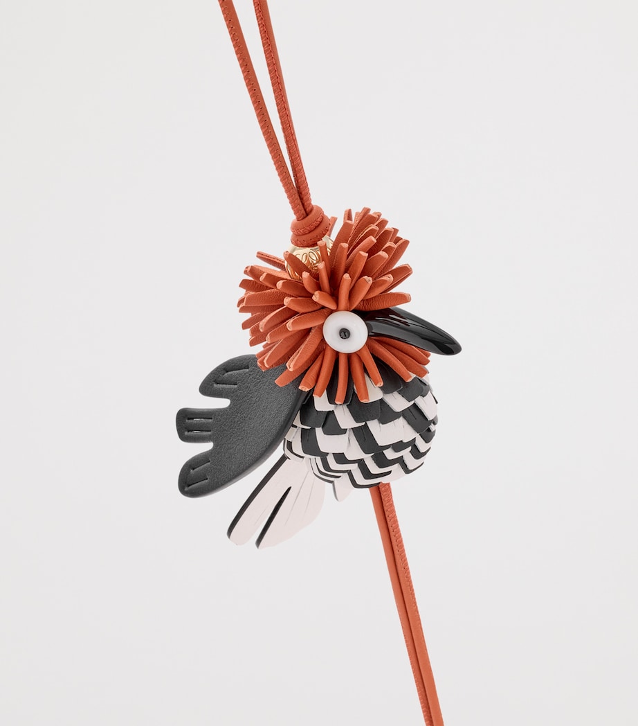 LOEWE x Paula's Ibiza Bird Bag Charm Orange/black Image 2