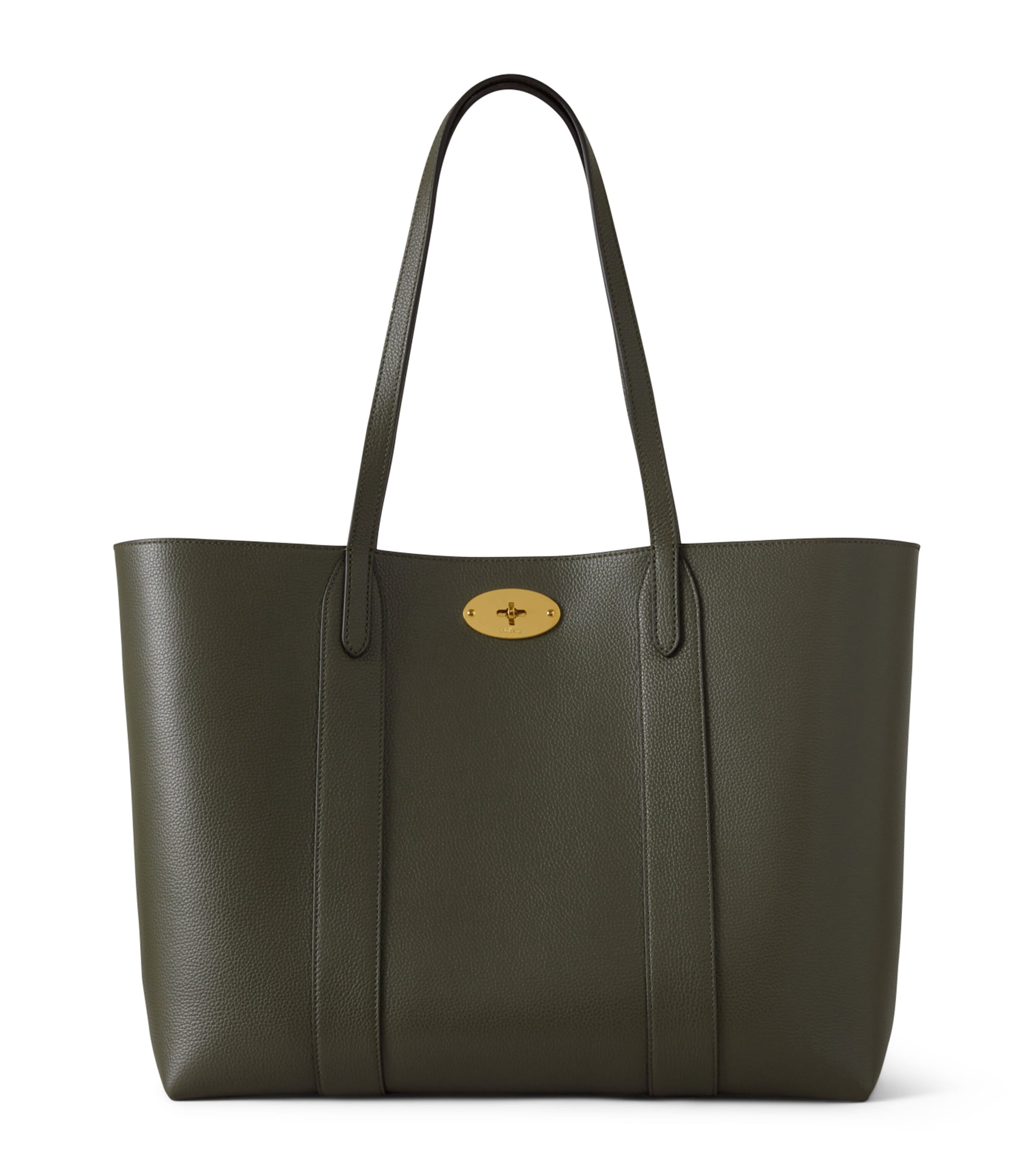 Mulberry Small Leather Bayswater Tote Bag In Green