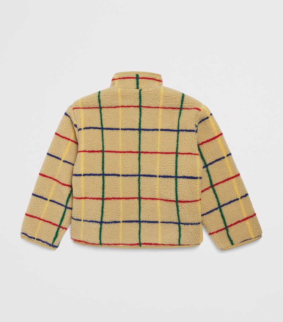 Stripe Fleece Jacket (2-13 Years) 251BEIGE Image 2