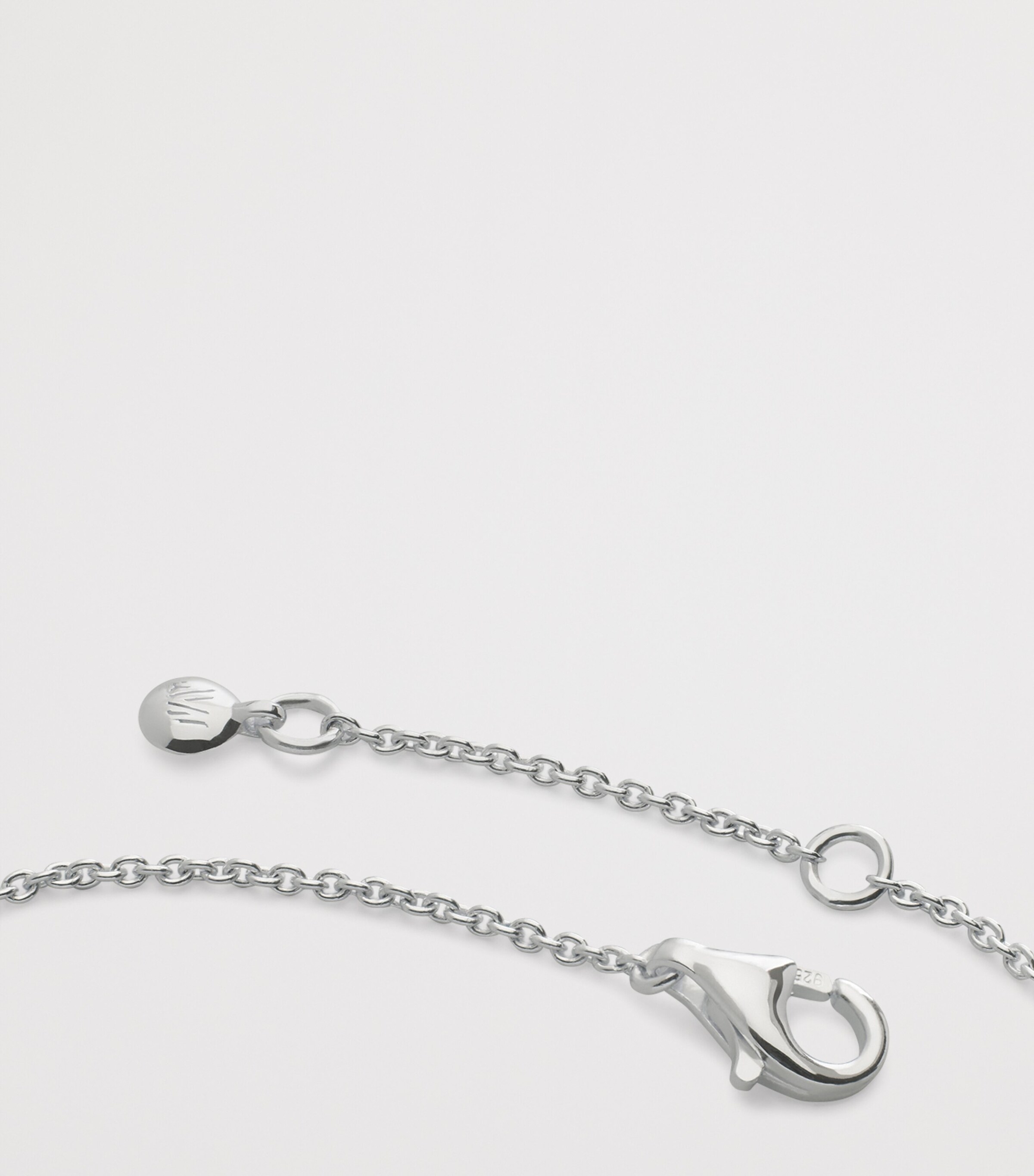 Monica Vinader Sterling Silver Heart Station Chain Bracelet Sterling Silver Image 3