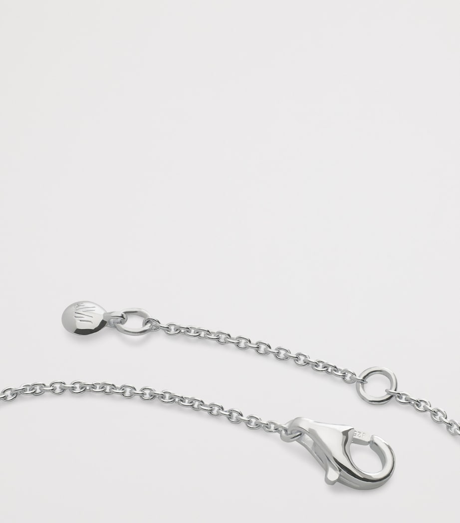 Monica Vinader Sterling Silver Heart Station Chain Bracelet Sterling Silver Image 3