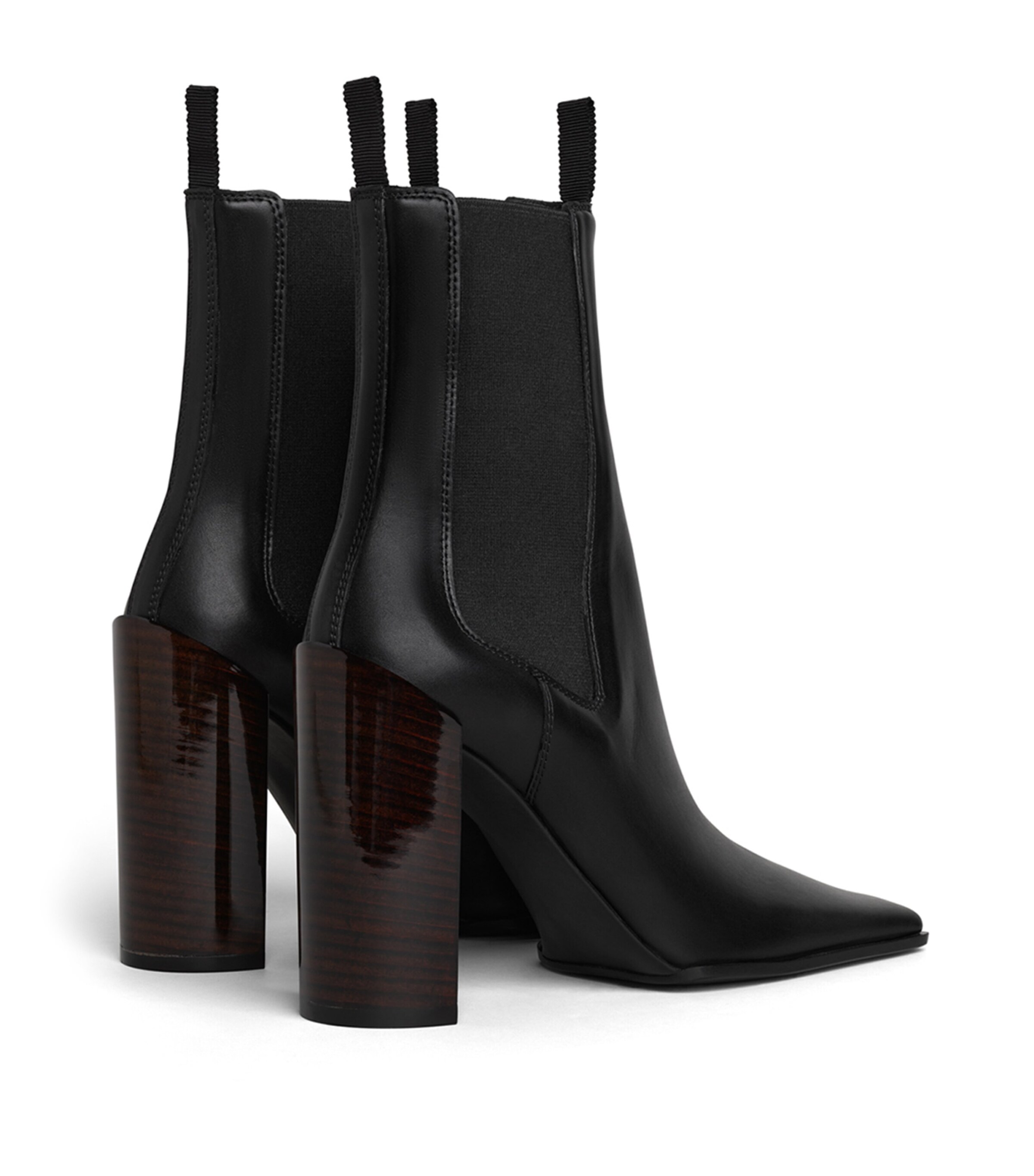 Alaïa Leather Heeled Chelsea Boots 90 Noir Image 3