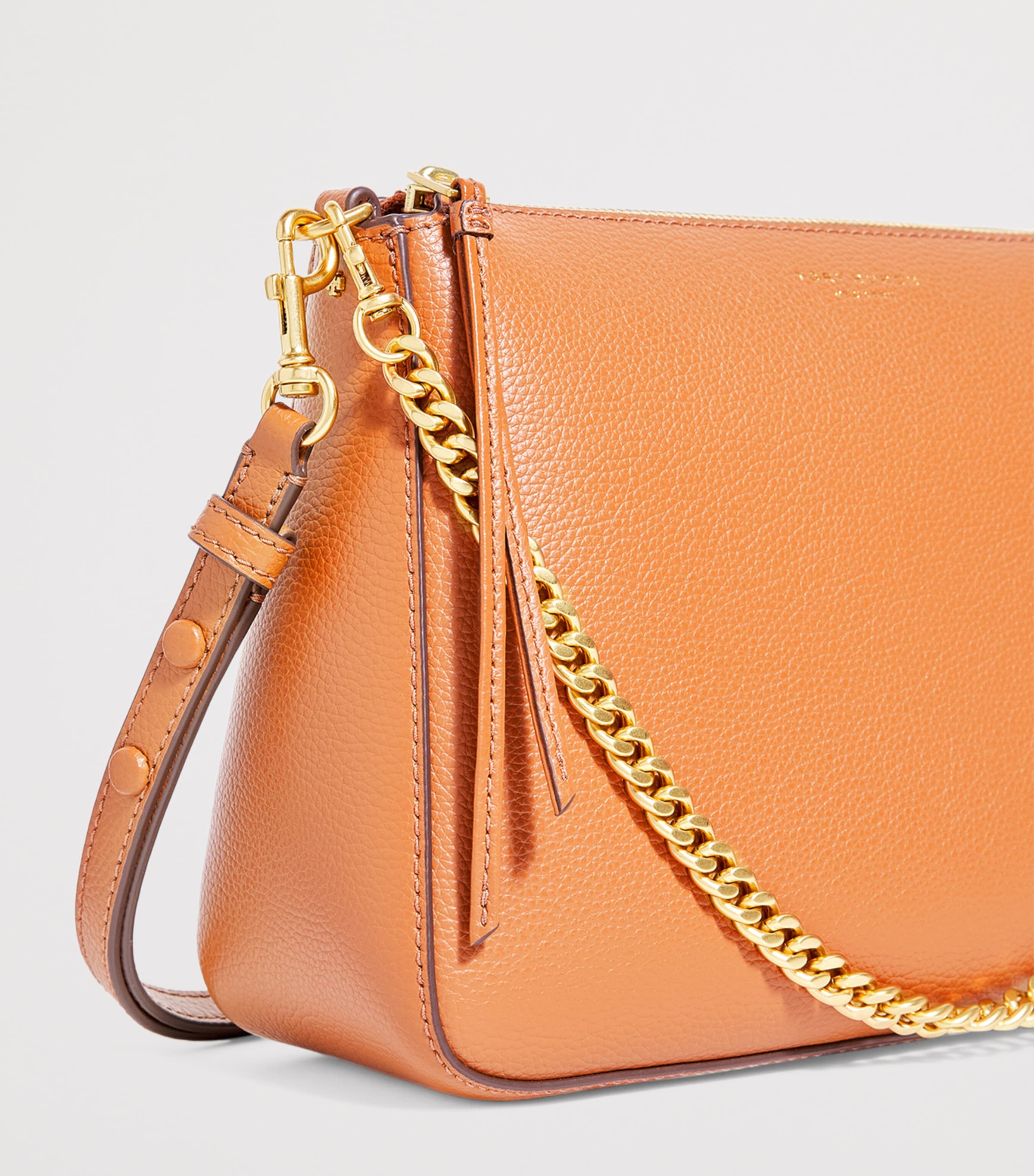 Leather Perry Shoulder Bag 200 AUTUMN BROWN Image 6