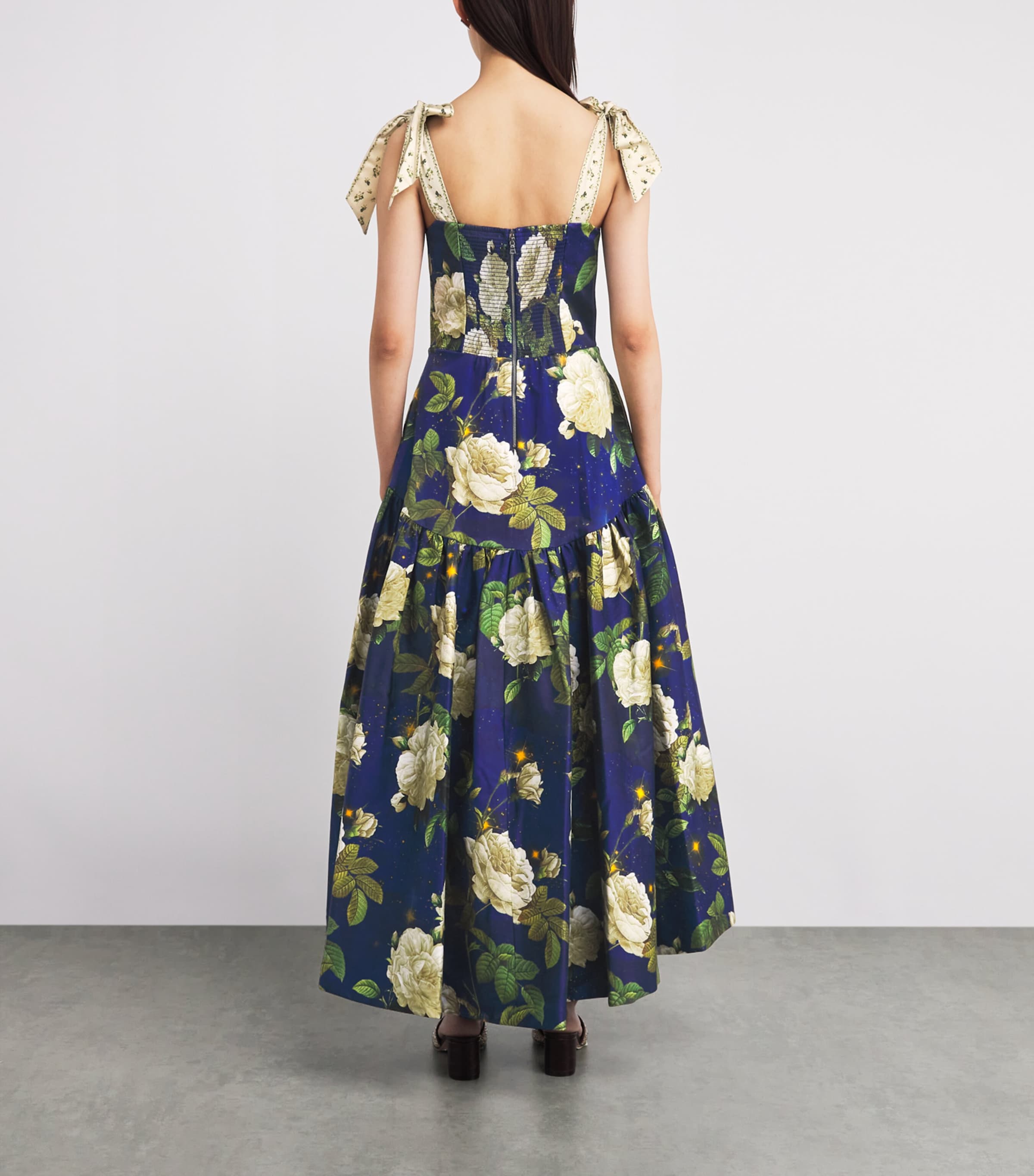 Floral Rosalee Midi Dress E439 TWILIGHT EDEN Image 3