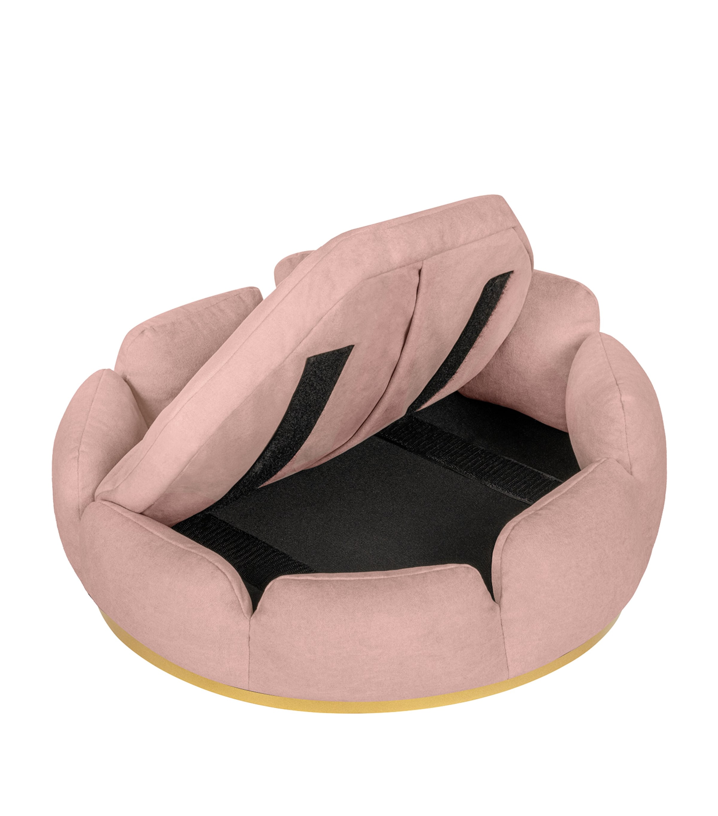 Small Camelia Dog Sofa BLUSH PINK+GOLD Image 4