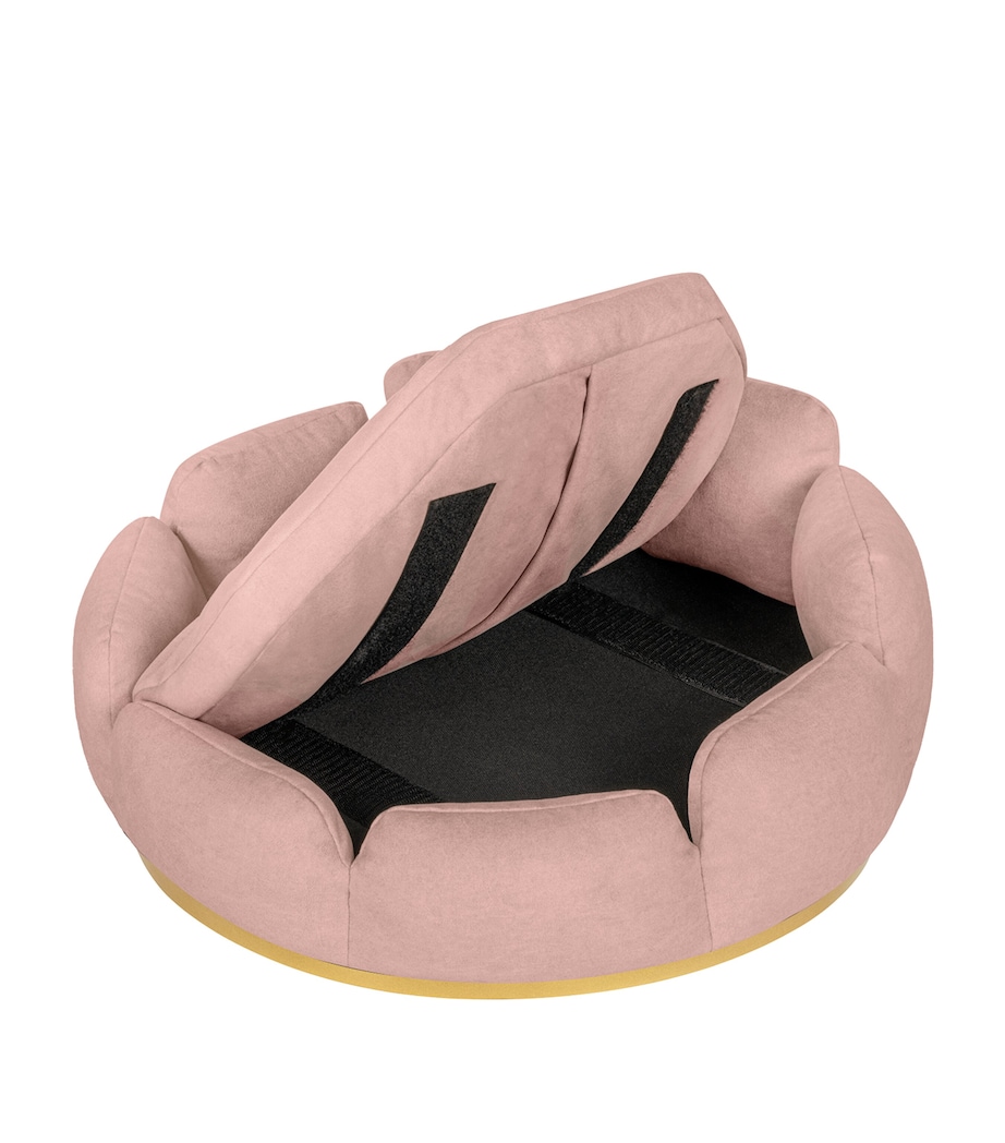 Small Camelia Dog Sofa BLUSH PINK+GOLD Image 4