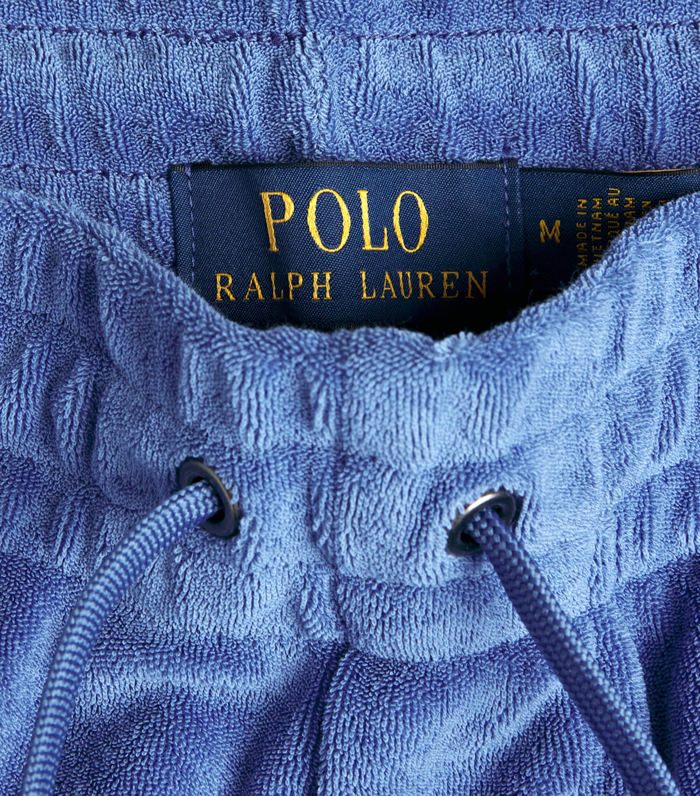 Polo Ralph Lauren Mens Cotton Terry Polo Pony Shorts Modern Royal Image 6