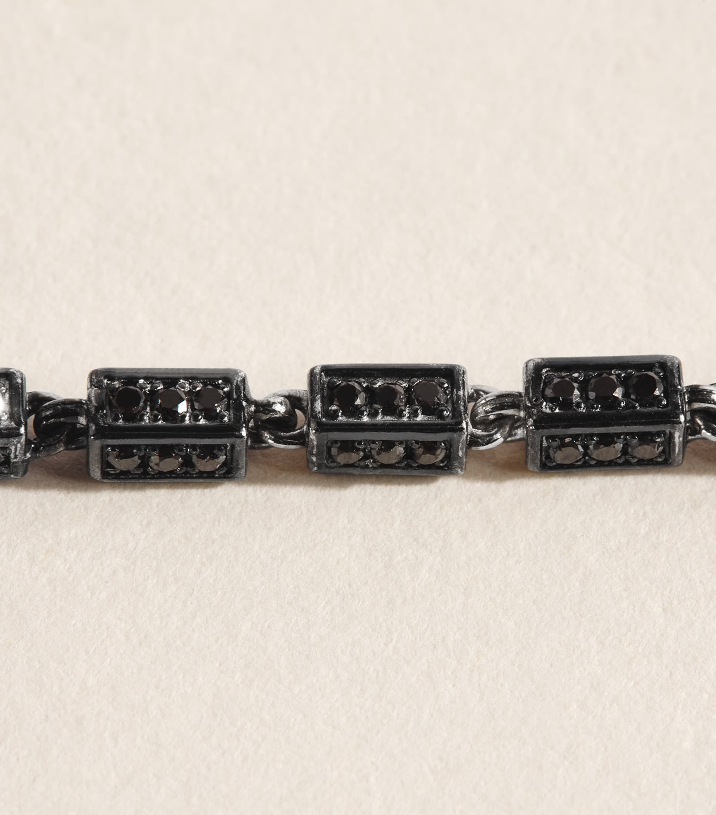 Suzanne Kalan White Gold and Black Diamond Block-Chain Necklace Br/wg/wd Image 5
