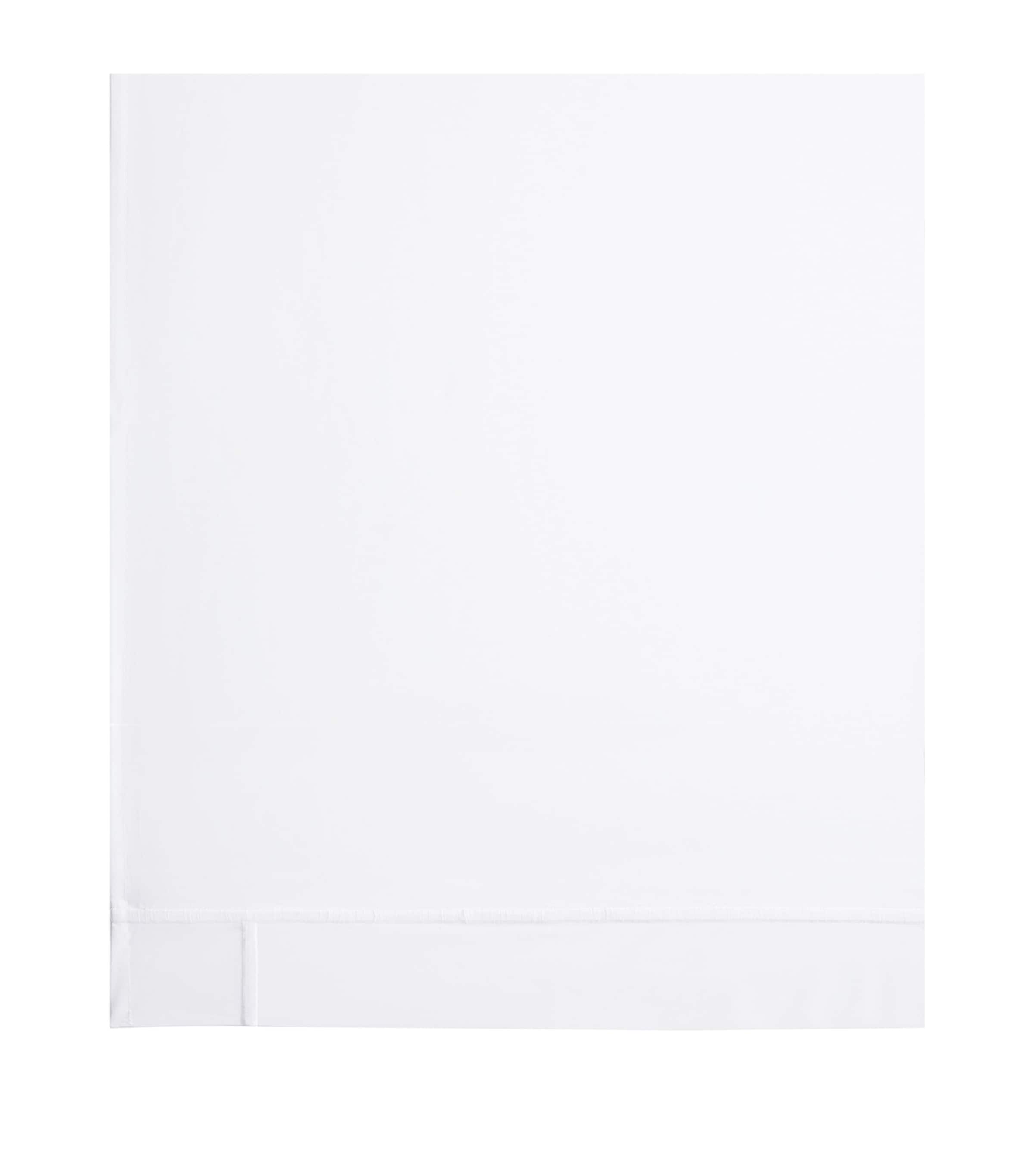Athena Blanc Single Flat Sheet (180cm x 290cm) WHITE Image 2