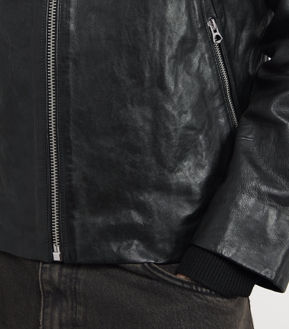 Melrose Leather Jacket BLK Image 6