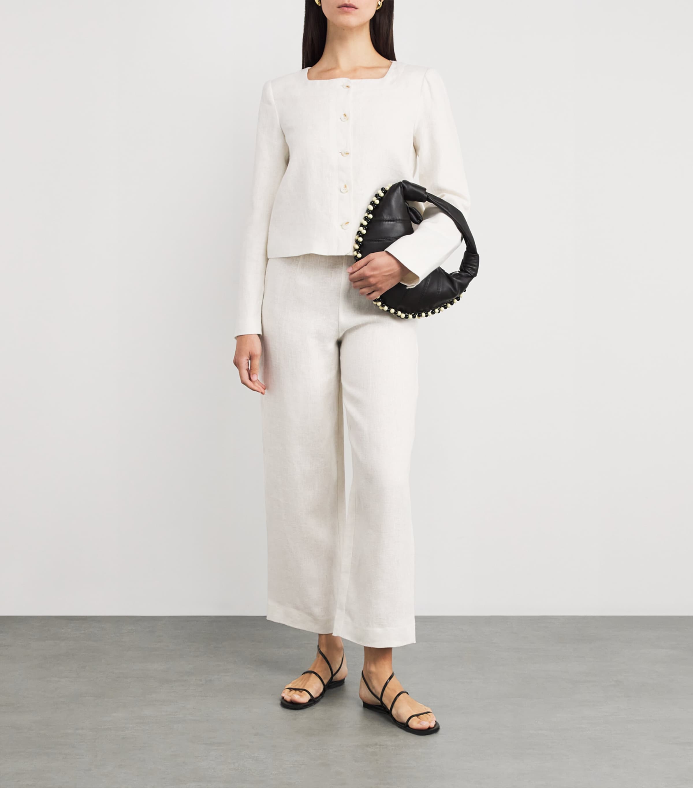 Linen Emma Jacket CREAM Image 2