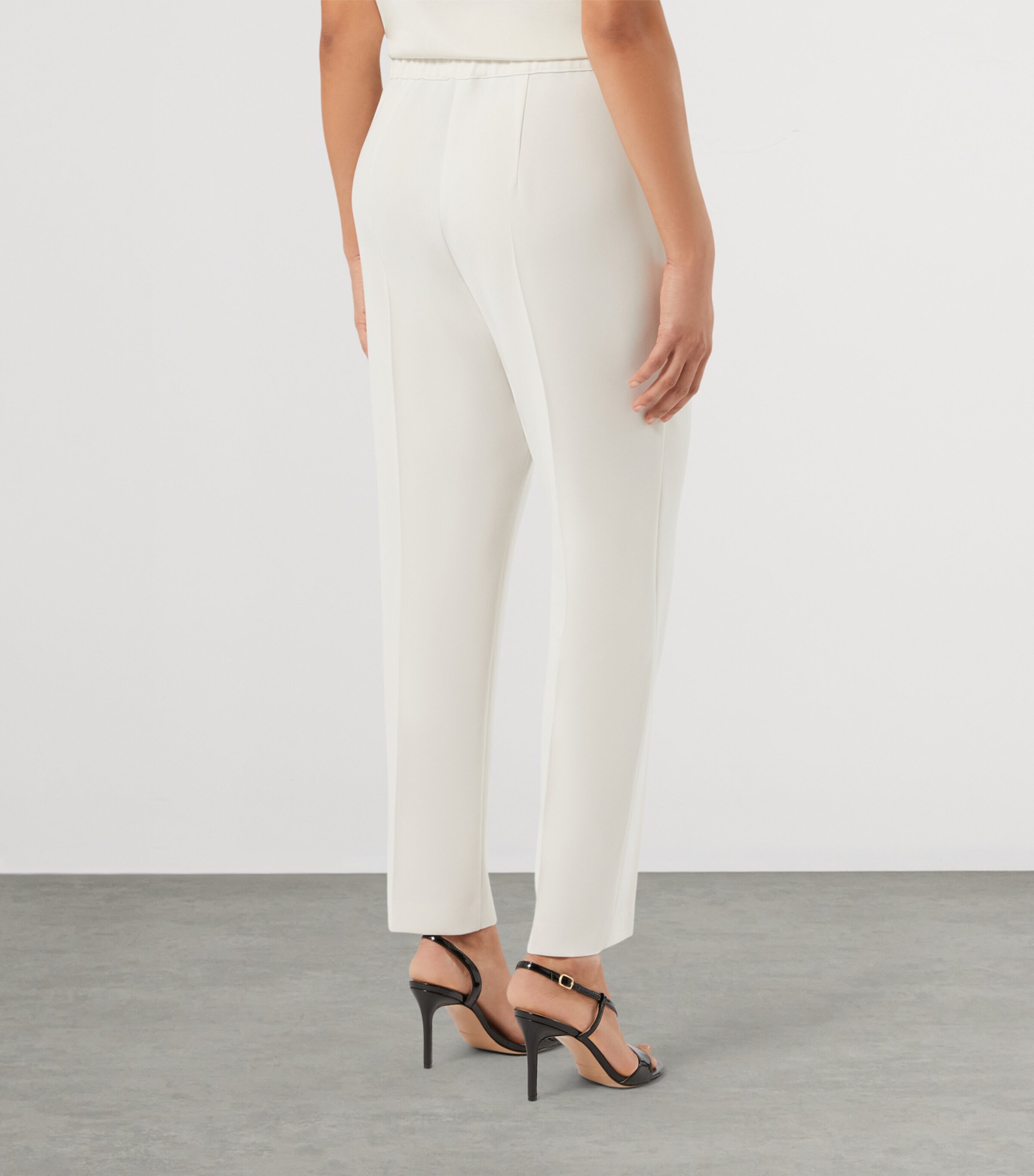 Marina Rinaldi Womens Straight Tailored Trousers Ice Image 4