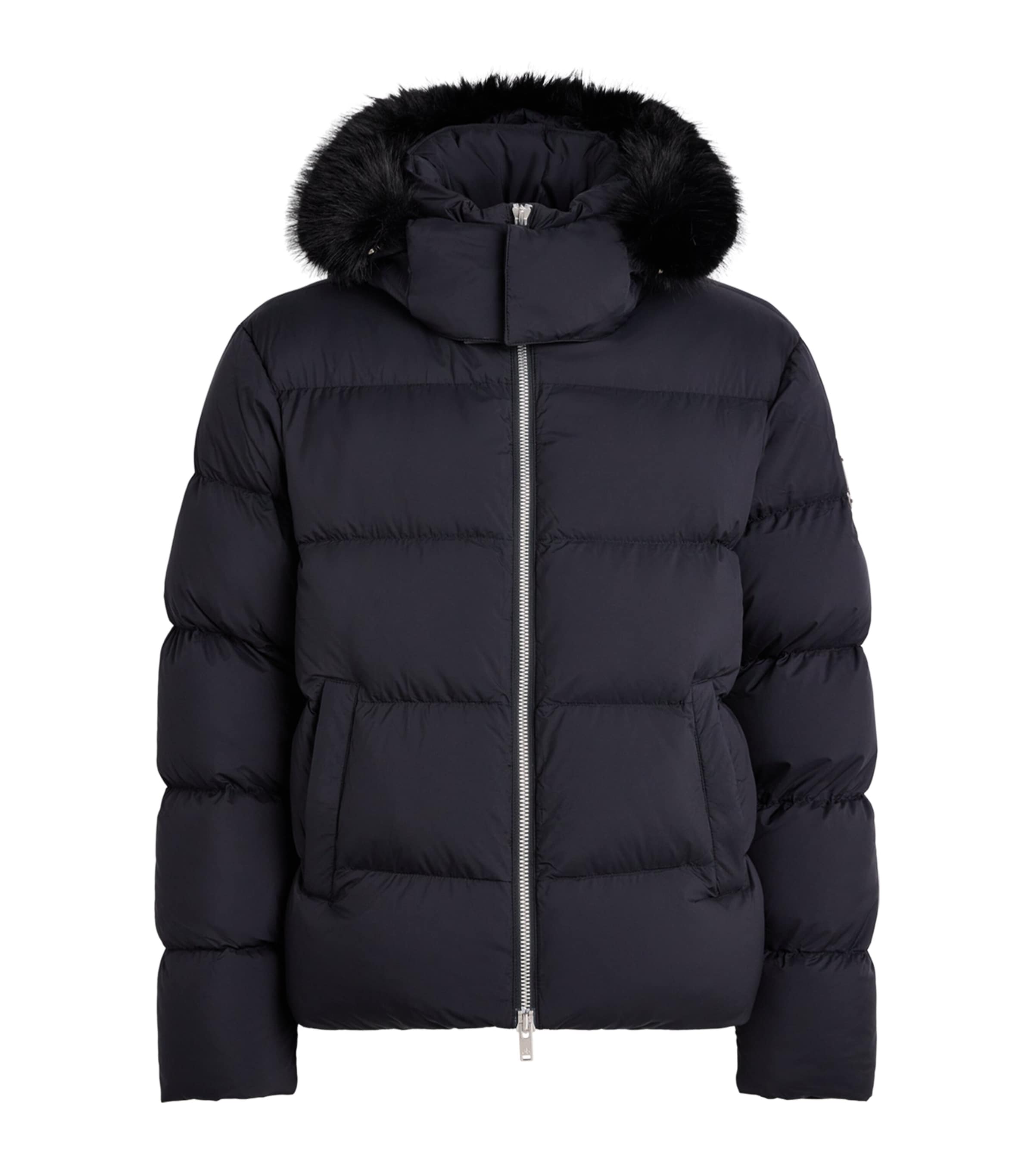 Moose Knuckles Mens Down Everest Puffer Jacket Black W/blk Ff Image 1