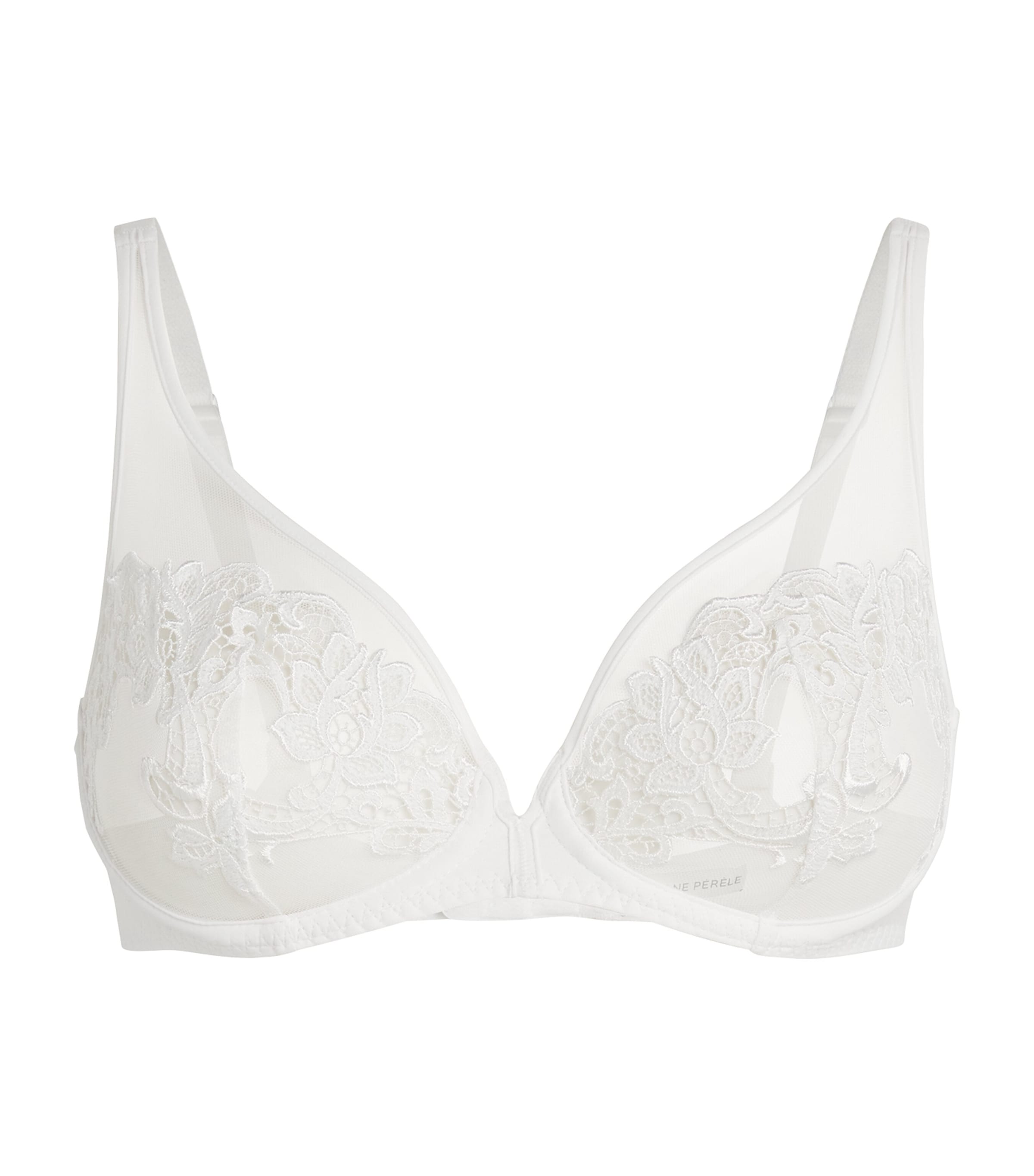 Simone Perele Full-cup Plunge Saga Bra In White