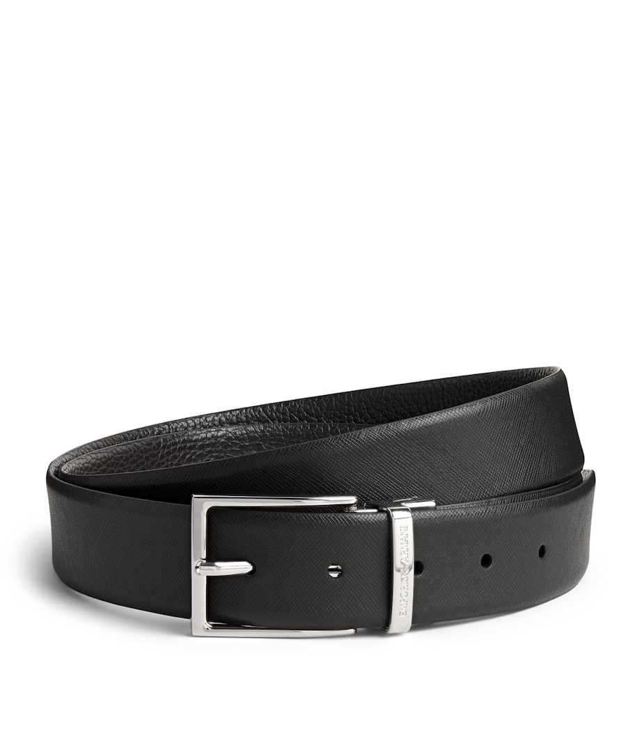 Emporio Armani Grained Leather Belt Image 1