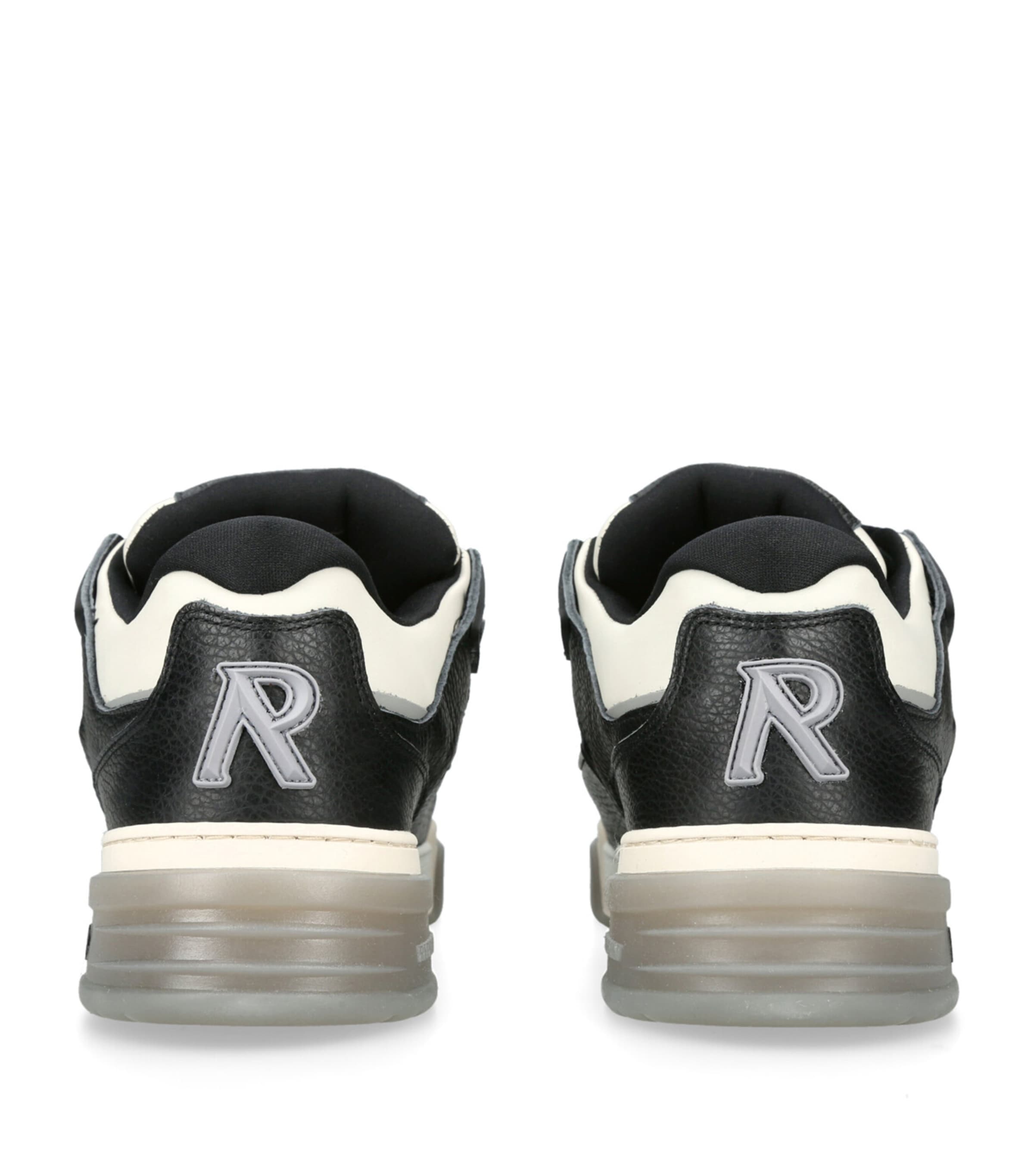 Leather Studio Sneakers BLK/WHITE Image 4