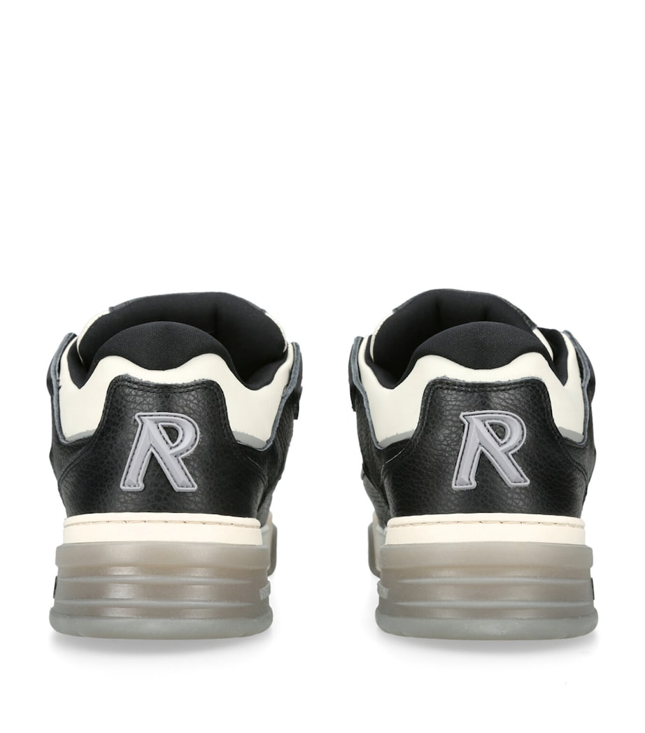 Leather Studio Sneakers BLK/WHITE Image 4