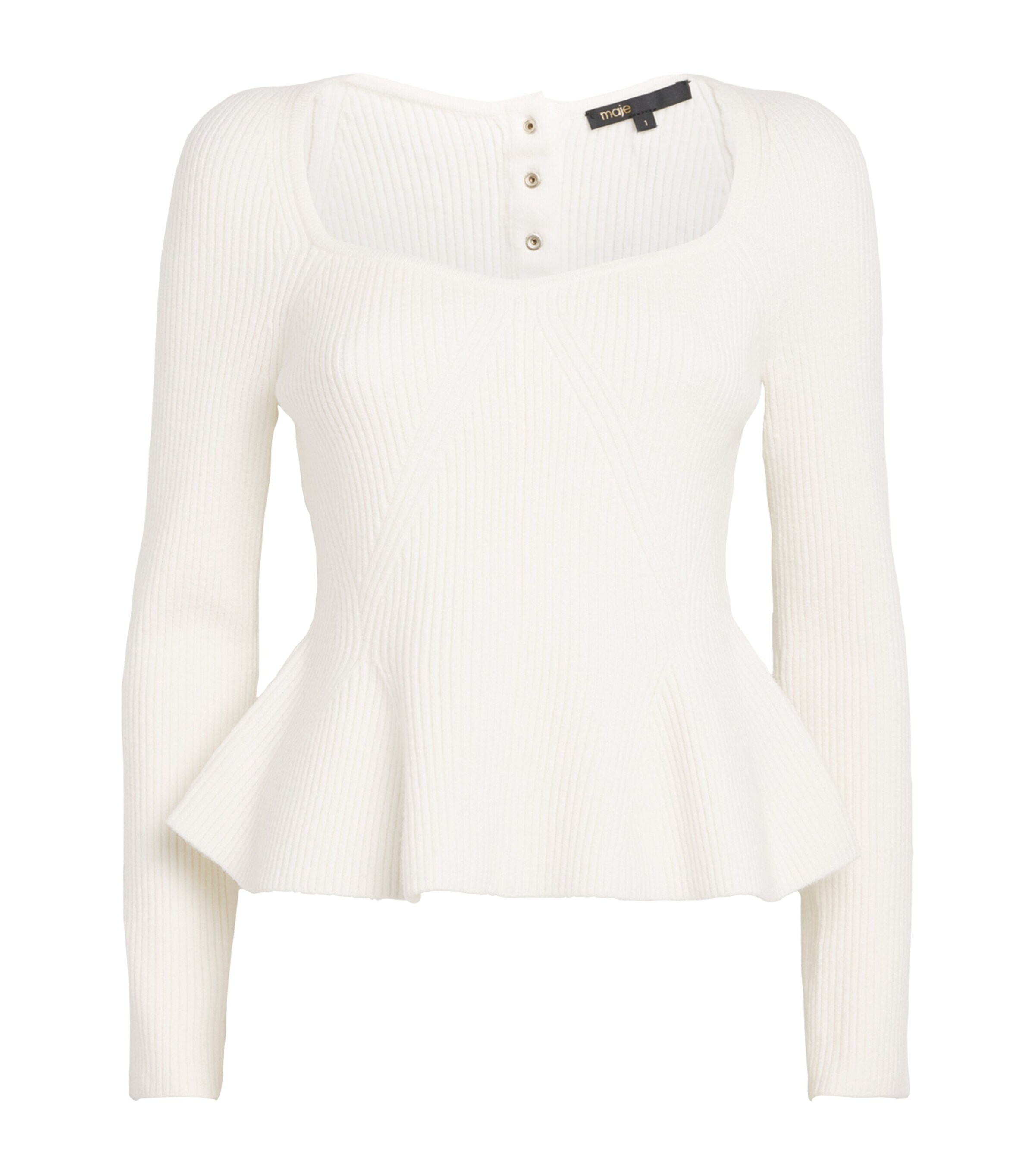 Maje Ribbed Long-Sleeve Top | Women Clothing | Tops | T-Shirts | Women New In | Womens Clothing | Designers | Maje