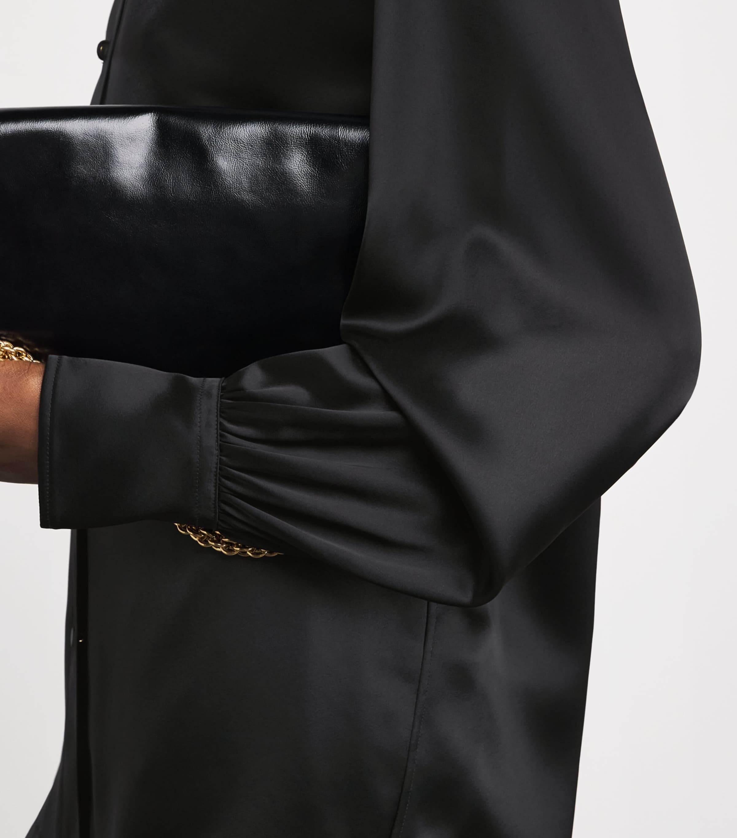 Satin Dieu Blouse BLACK Image 6