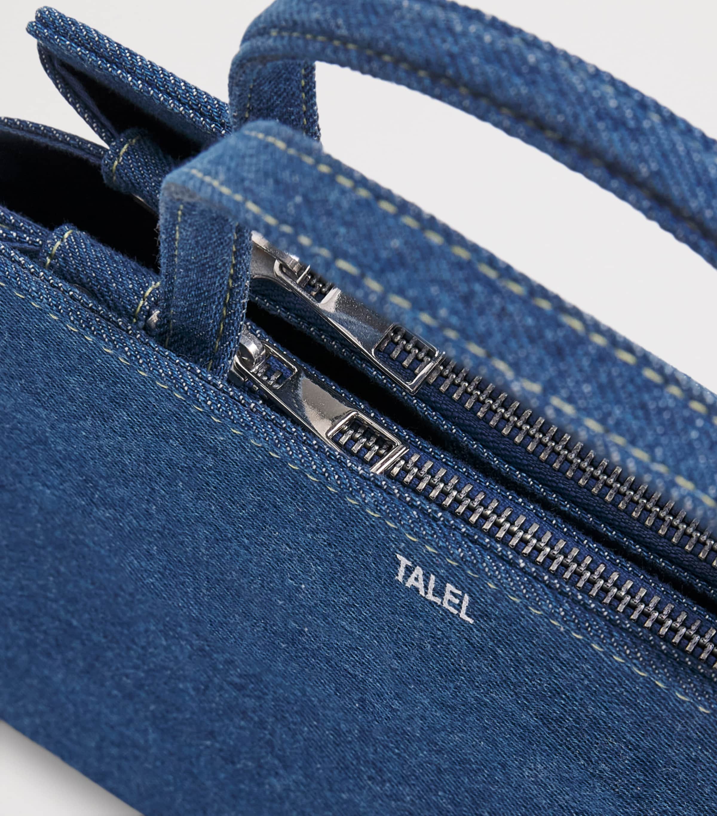Talel Paris Medium Denim V2 Tote Bag Blue Denim Image 5