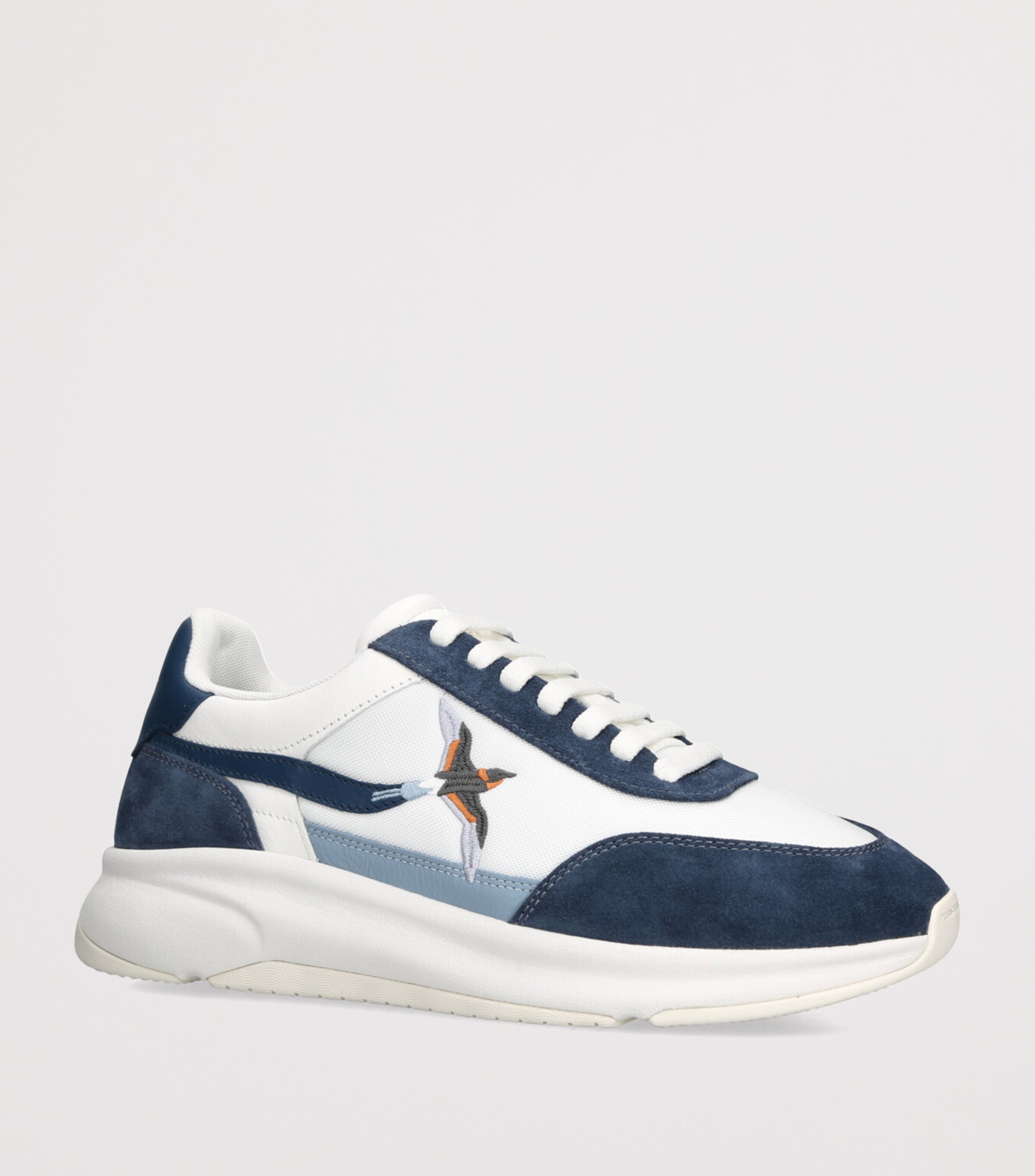 Suede Genesis Neo Bird Runner Sneakers WHITE/NAVY Image 3