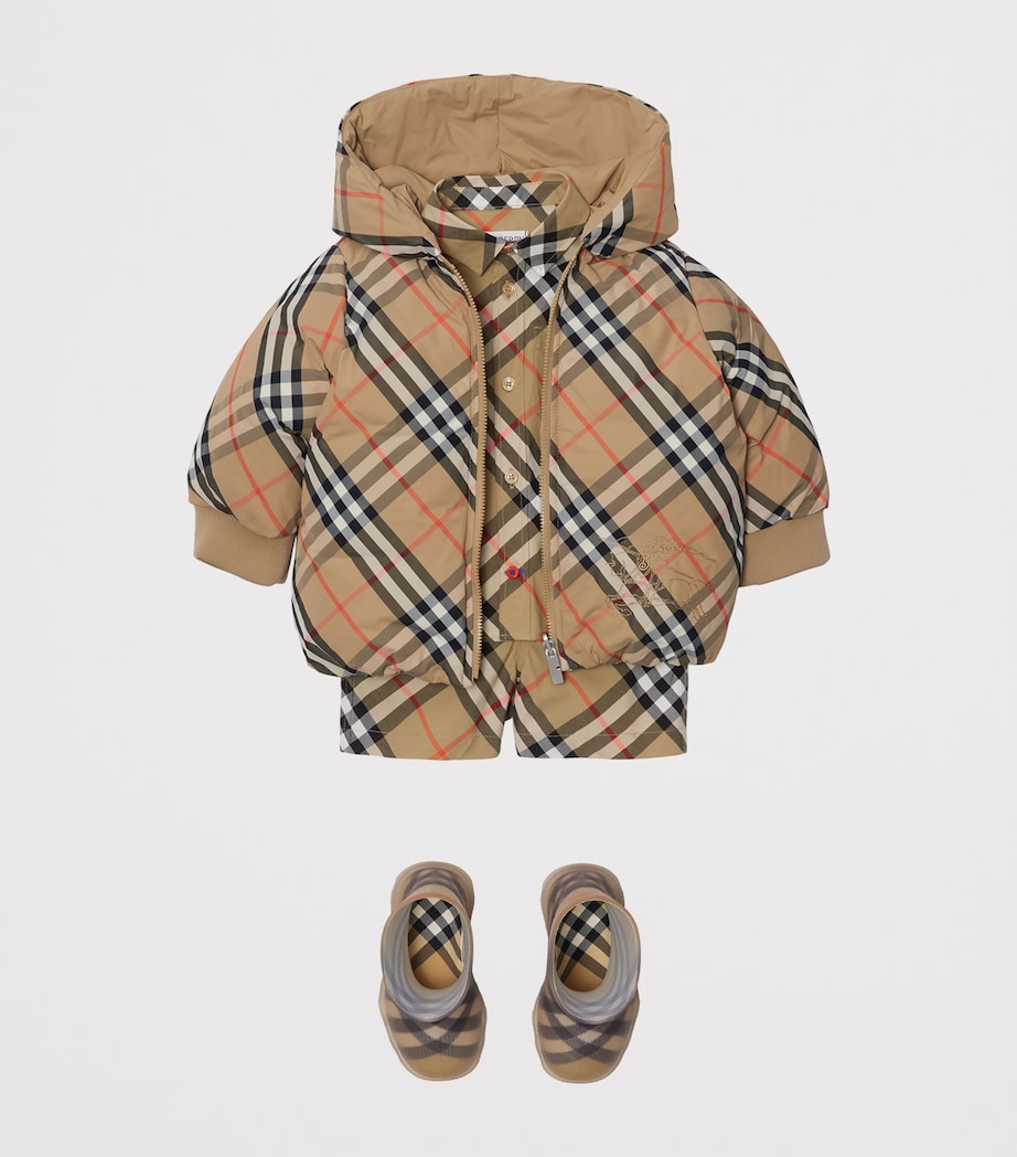 Down Reversible Puffer Jacket (6-24 Months) SAND IP CHECK Image 4